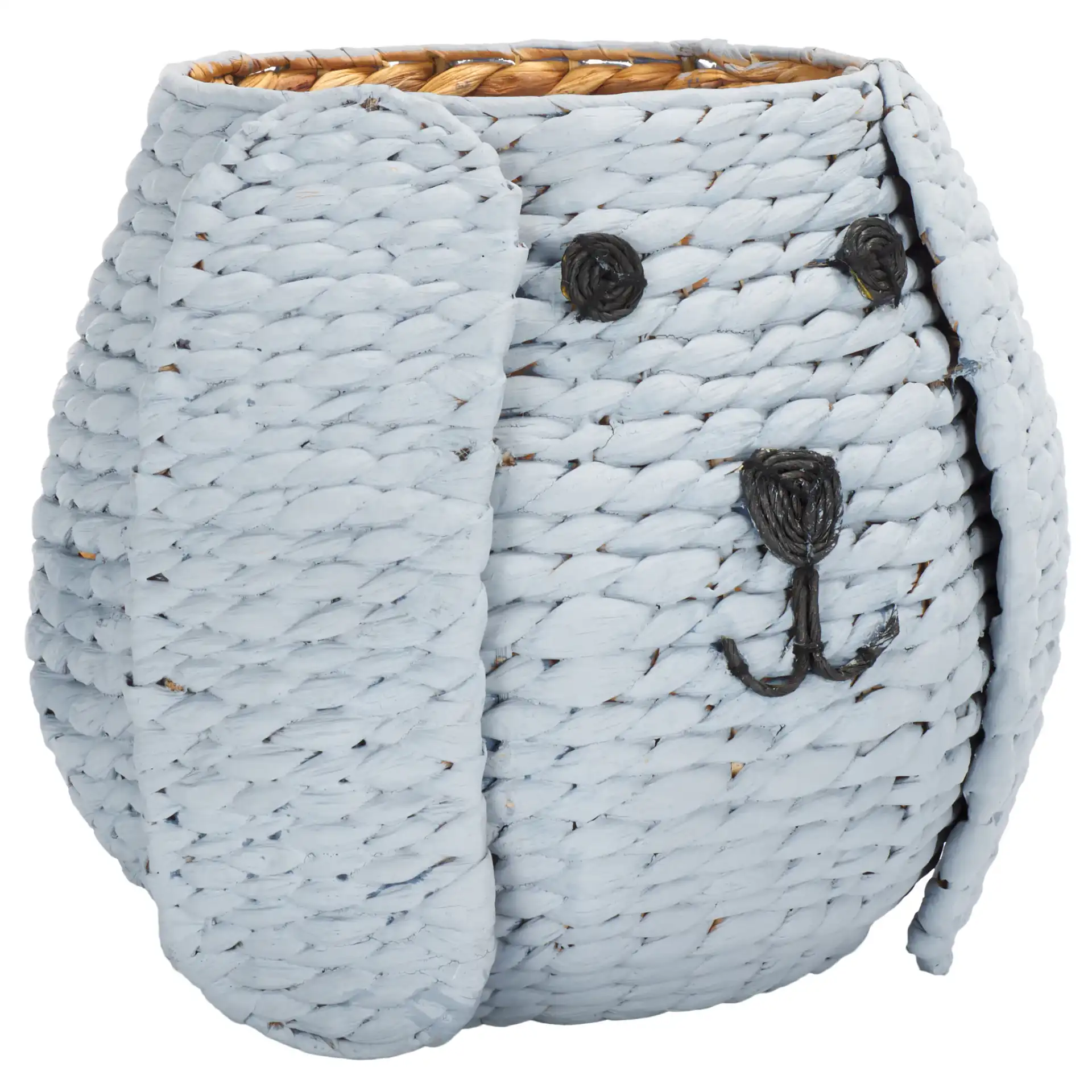 Sarin Basket in Gray, detail view