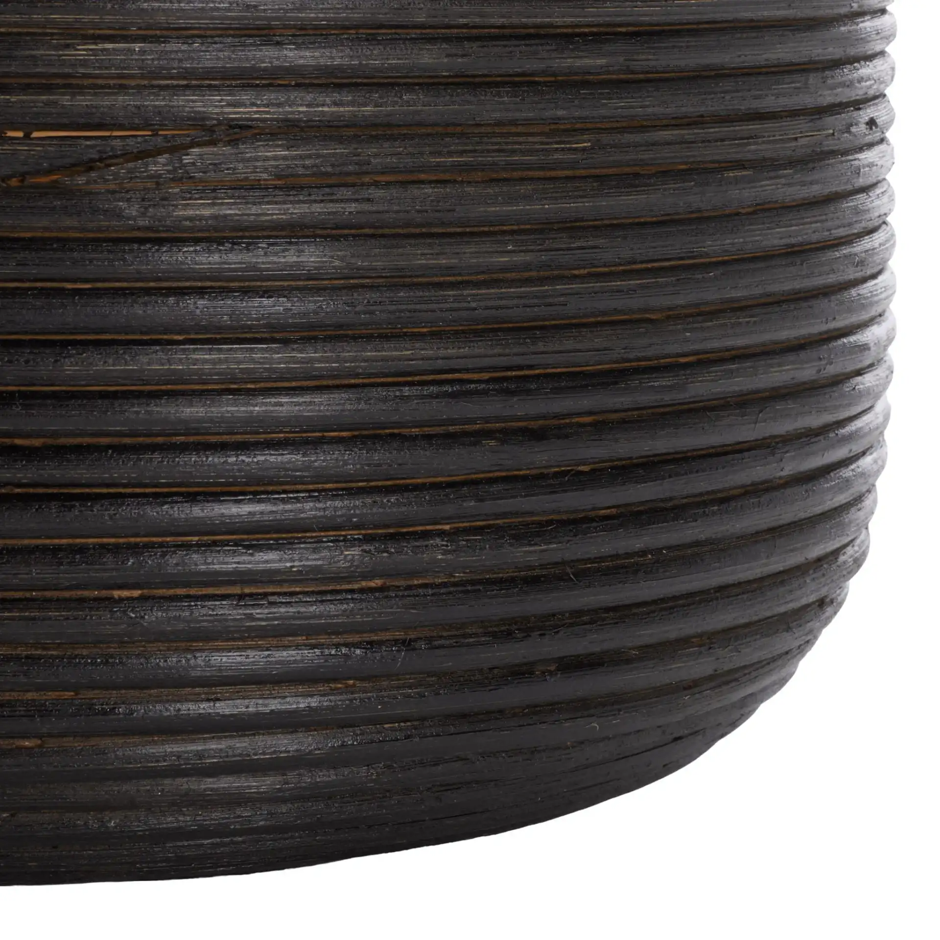 Renley Set Of Three-Baskets in Black / Natural, detail view