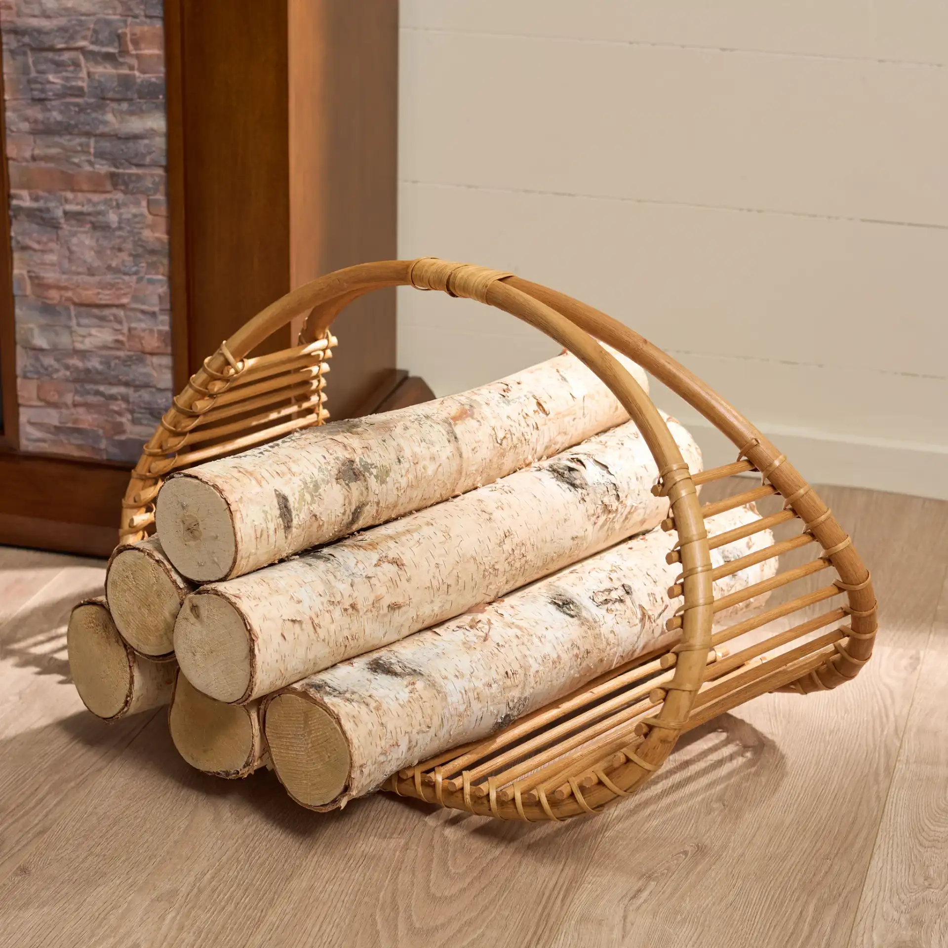 Freyley Set Of Two-Baskets in Natural in a styled room