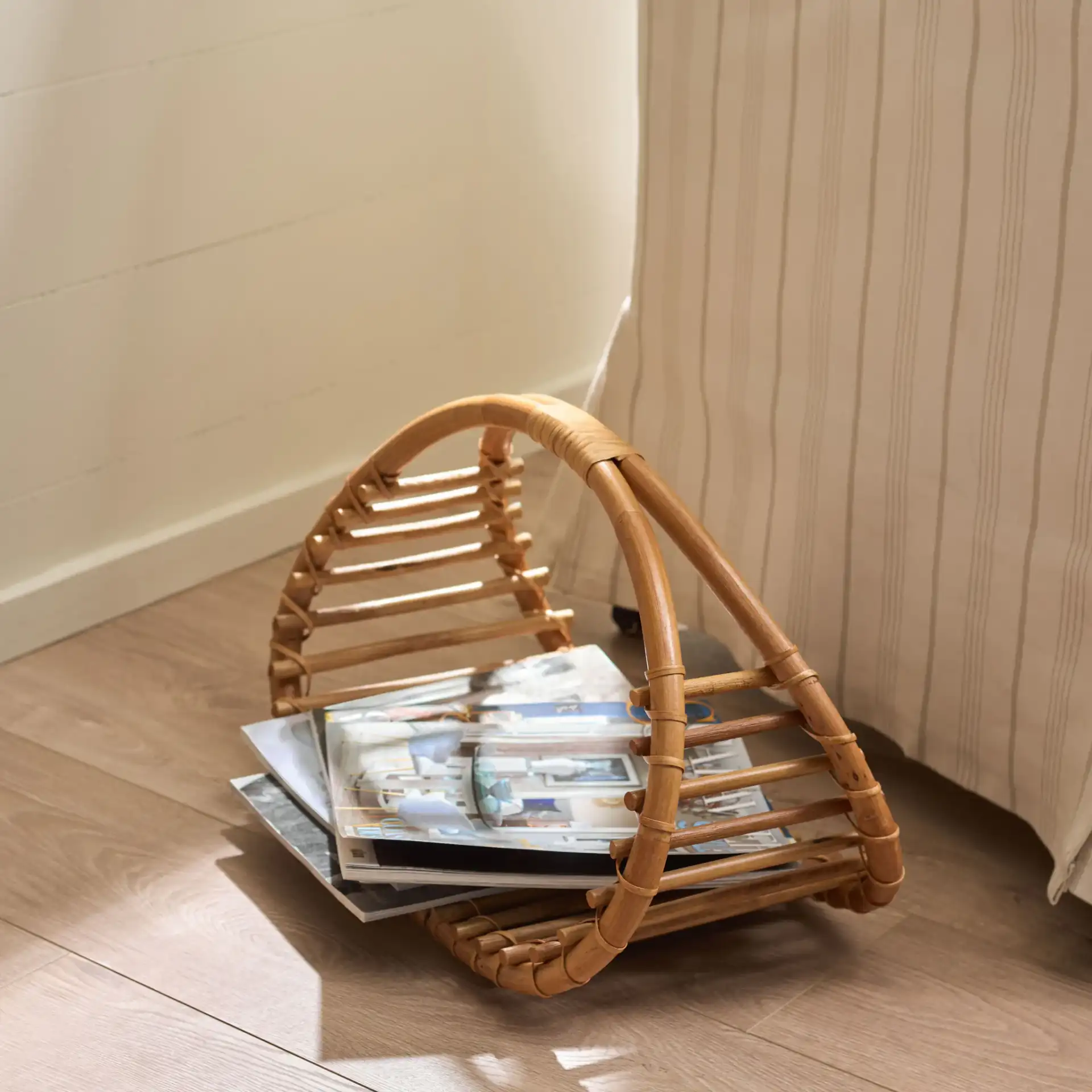 Freyley Set Of Two-Baskets in Natural in a styled room