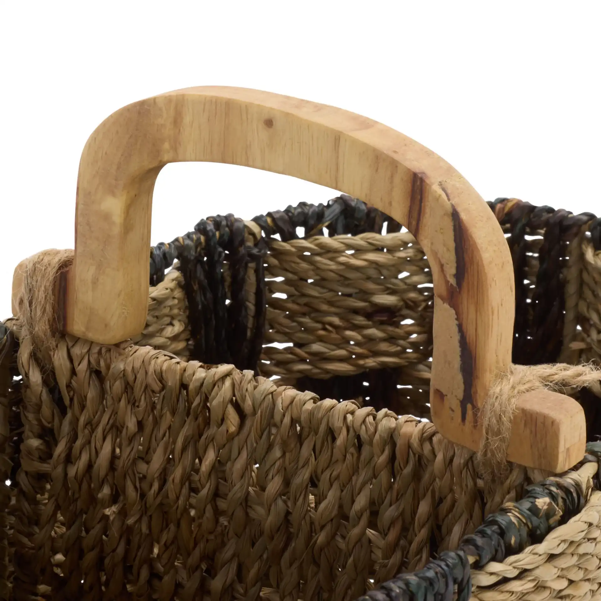 Reiser Basket in Natural / Dark Natural in a styled room
