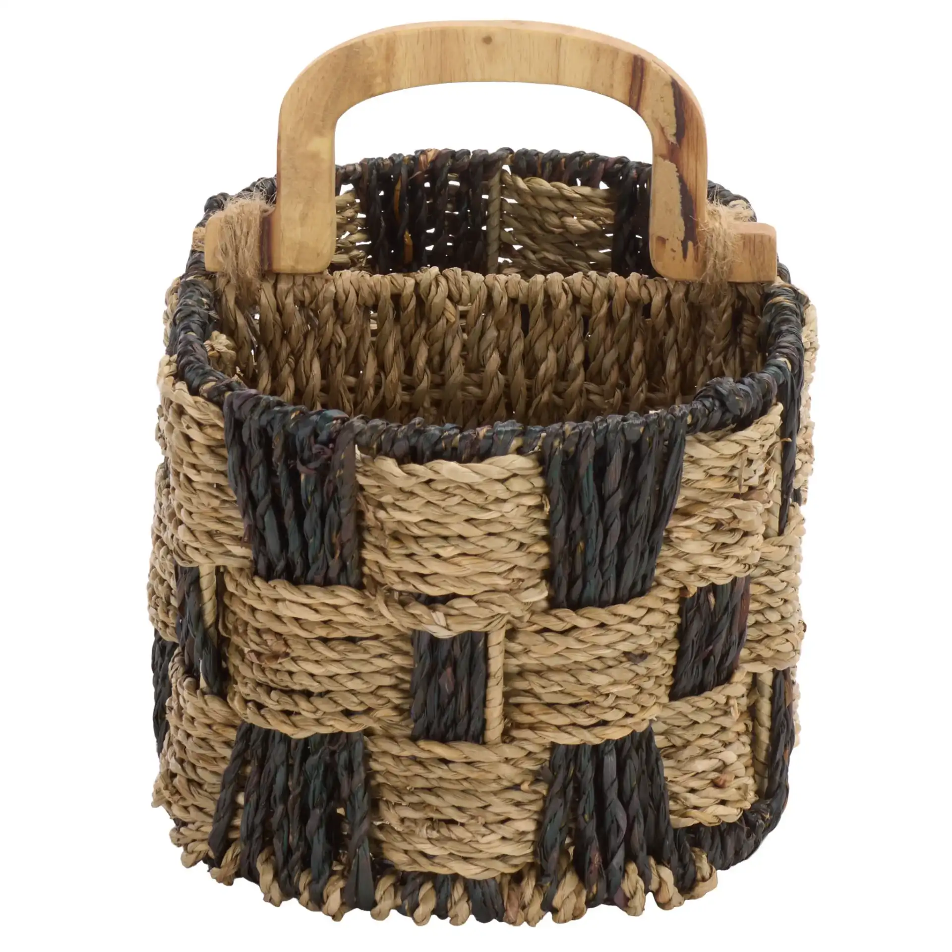 Reiser Basket in Natural / Dark Natural, detail view