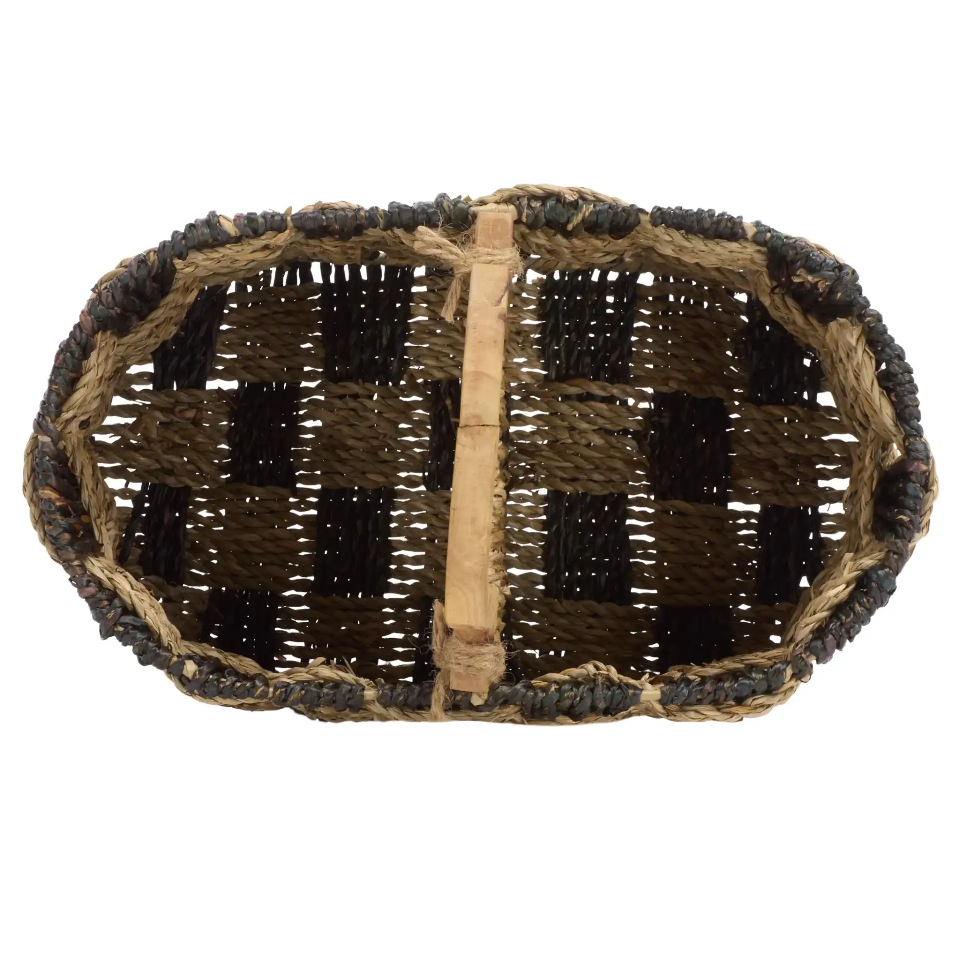 Reiser Basket in Natural / Dark Natural, detail view