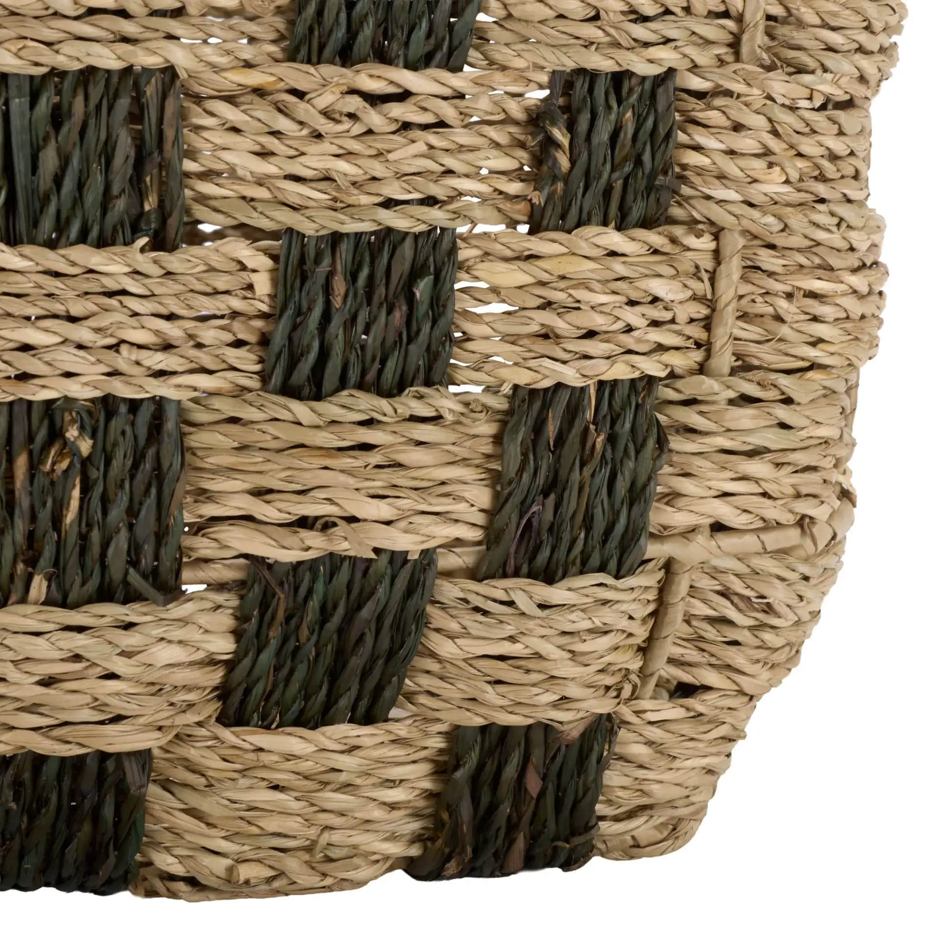 Fillip Set Of Three-Baskets in Natural / Dark Natural, detail view