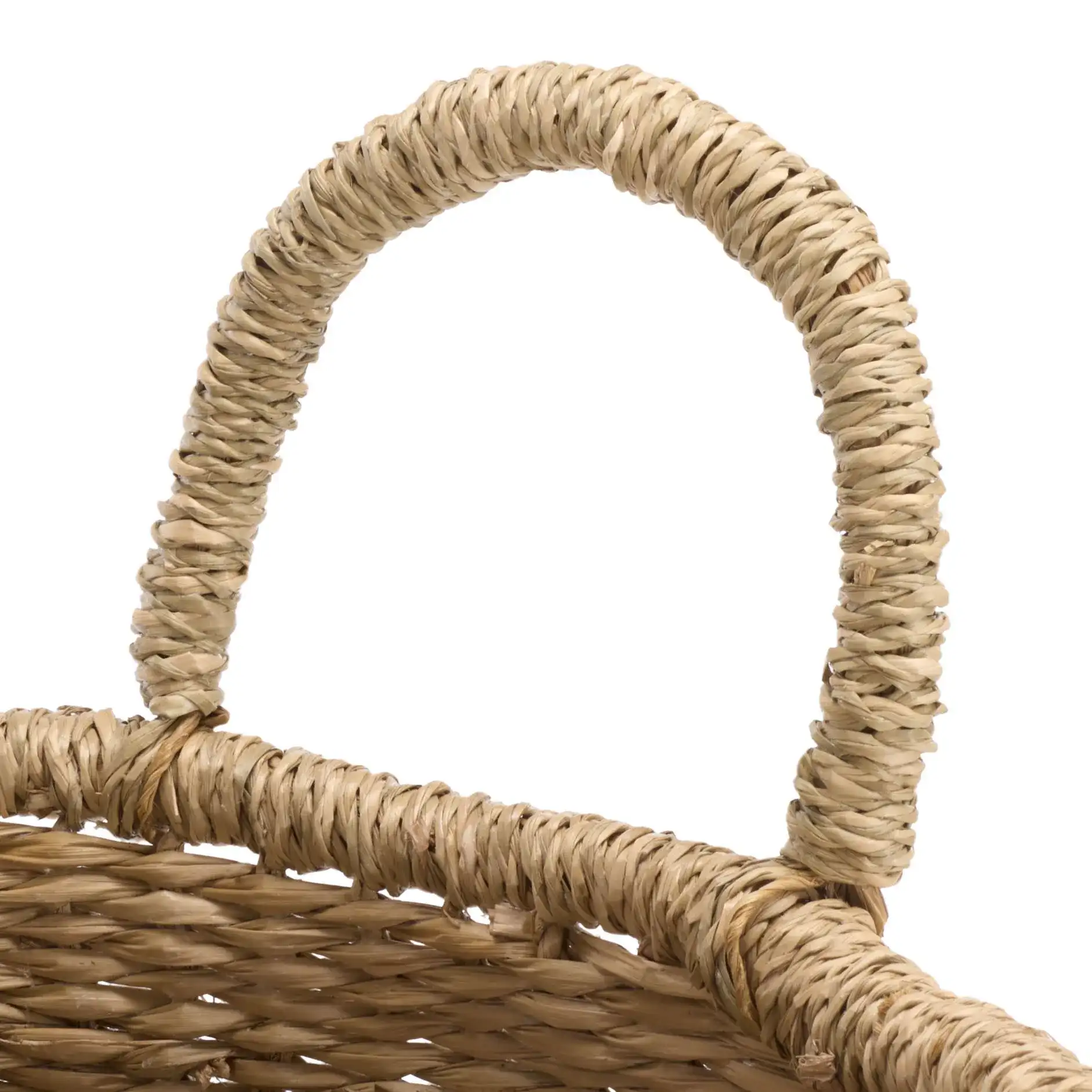 Beris Set Of Three-Baskets in Natural / Black in a styled room