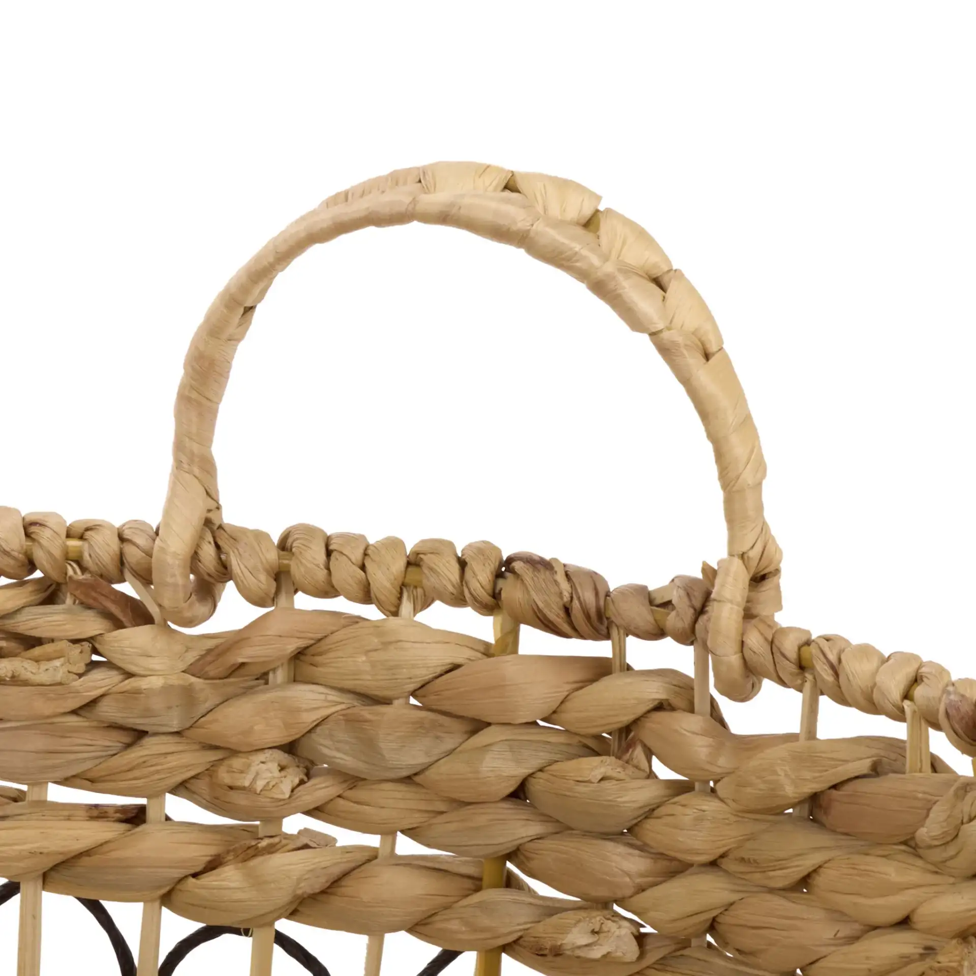 Pitof Set Of Three-Baskets in Natural / Black in a styled room