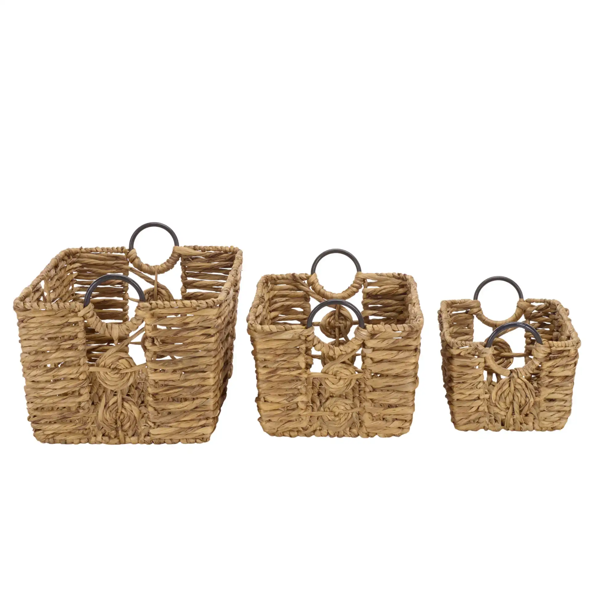 Dirk Set Of Three-Baskets in Natural, detail view