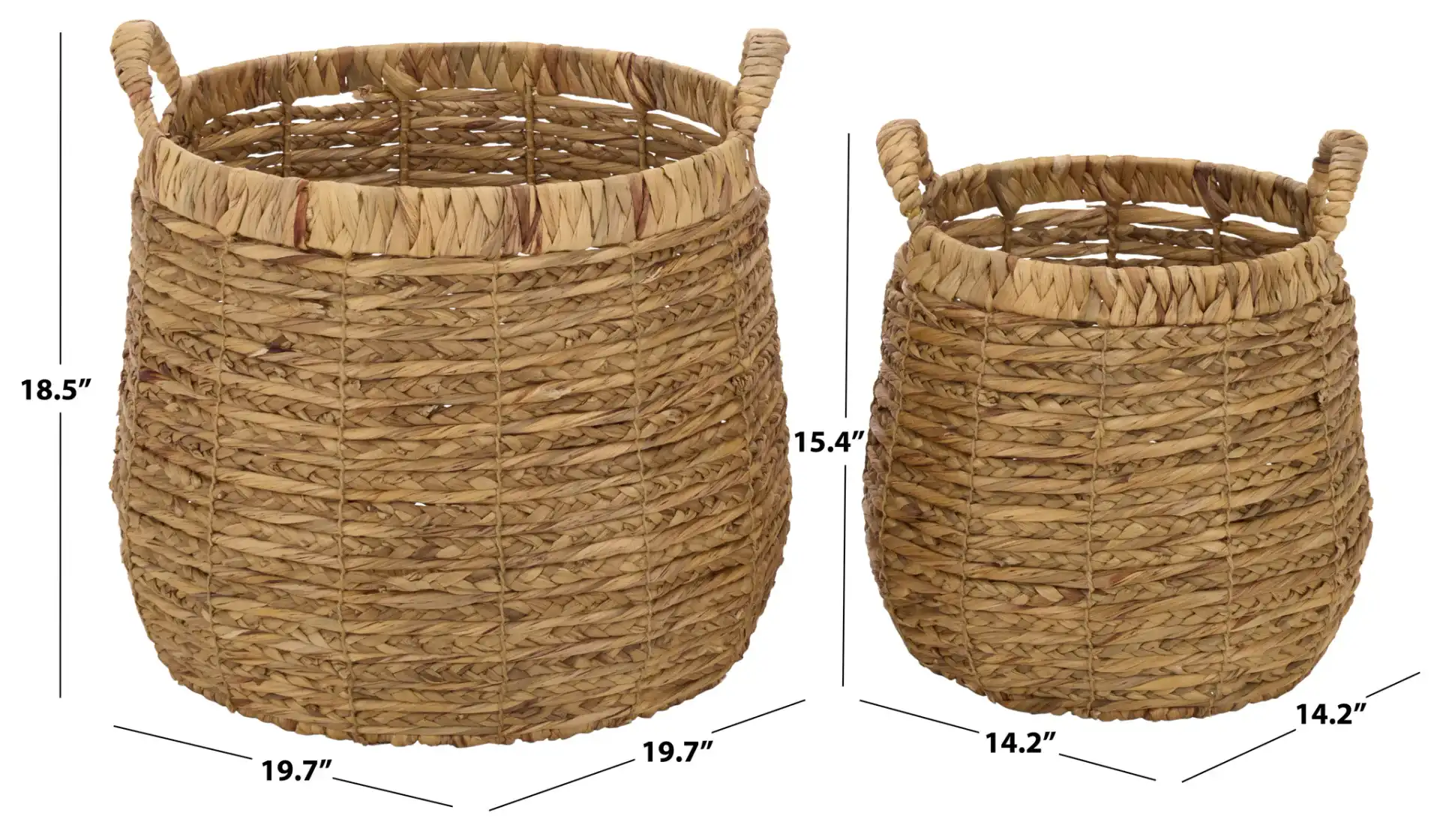 Bucky Set Of Two-Baskets in Natural, detail view