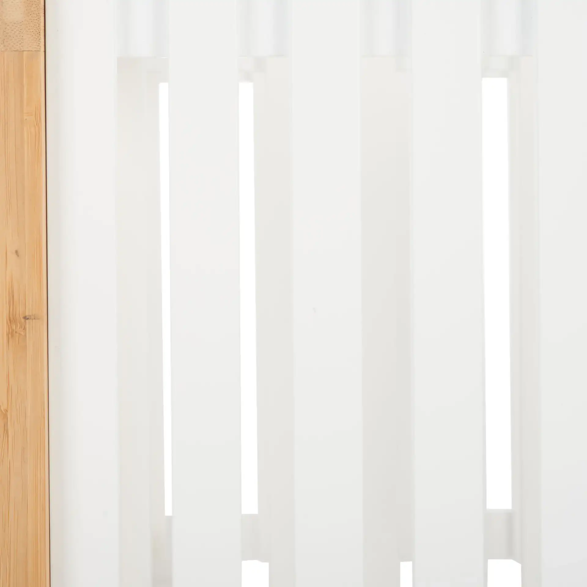 Paxter Three-Tier Shelf in White / Natural, detail view