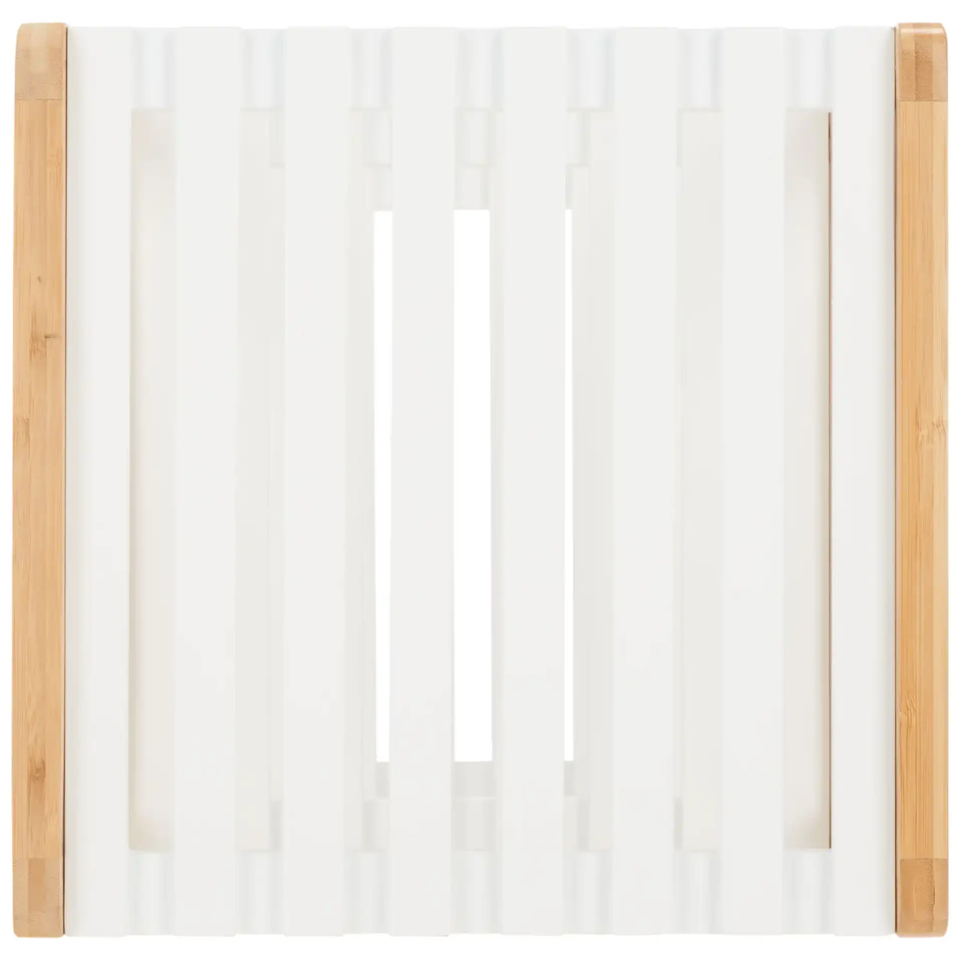 Paxter Three-Tier Shelf in White / Natural, detail view