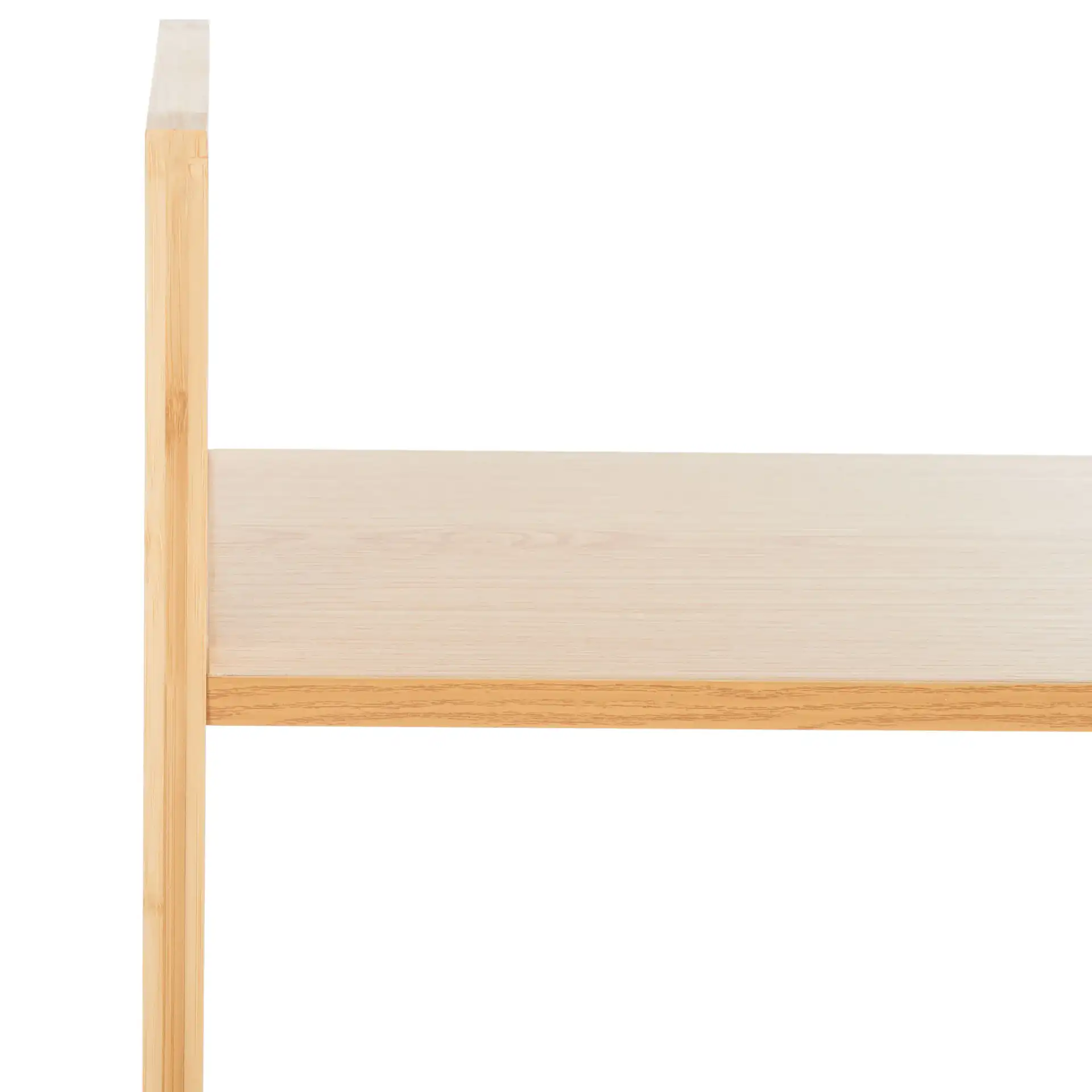 Alucard Three-Tier Shelf in Natural in a styled room