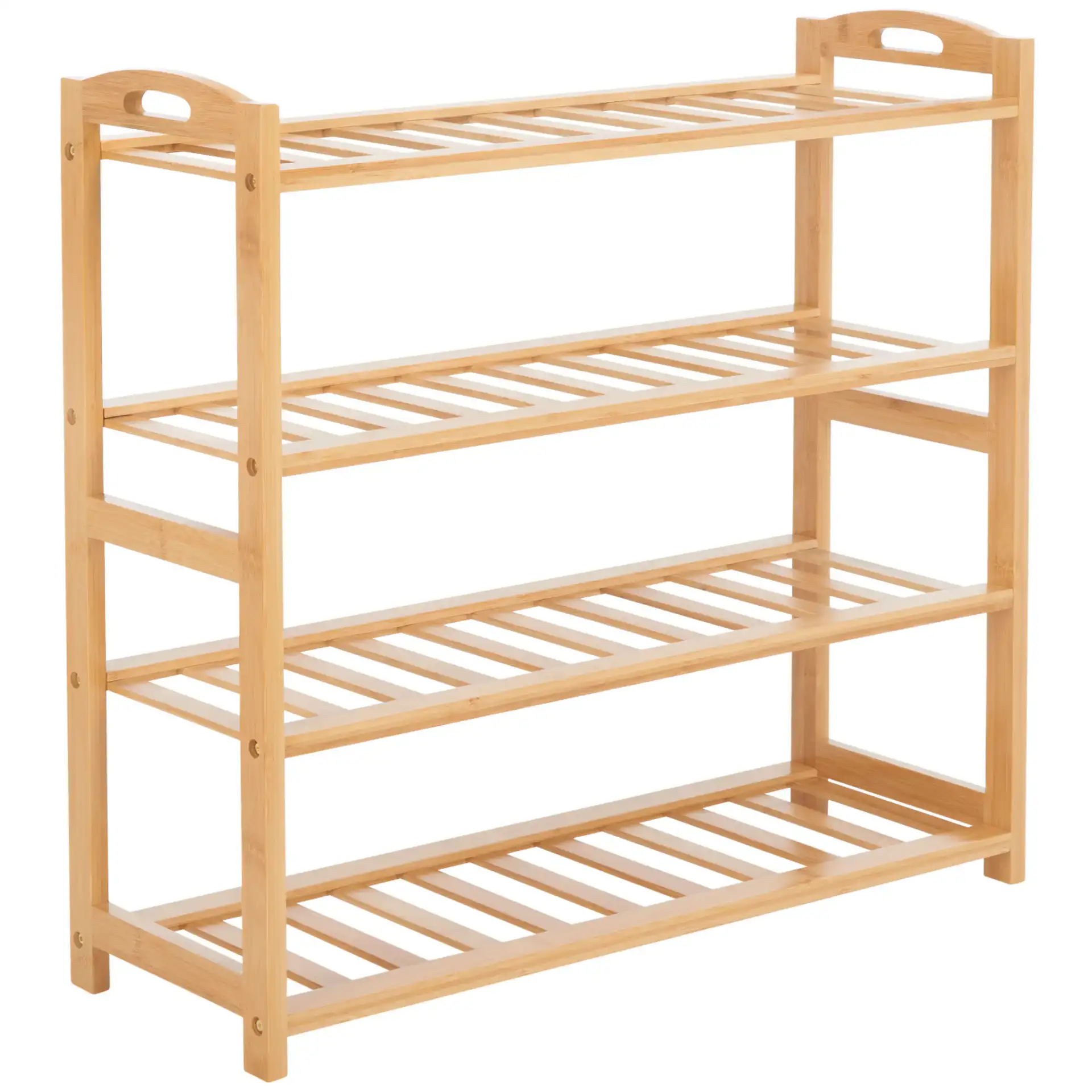 Angford Four-Tier Shelf in Natural, detail view