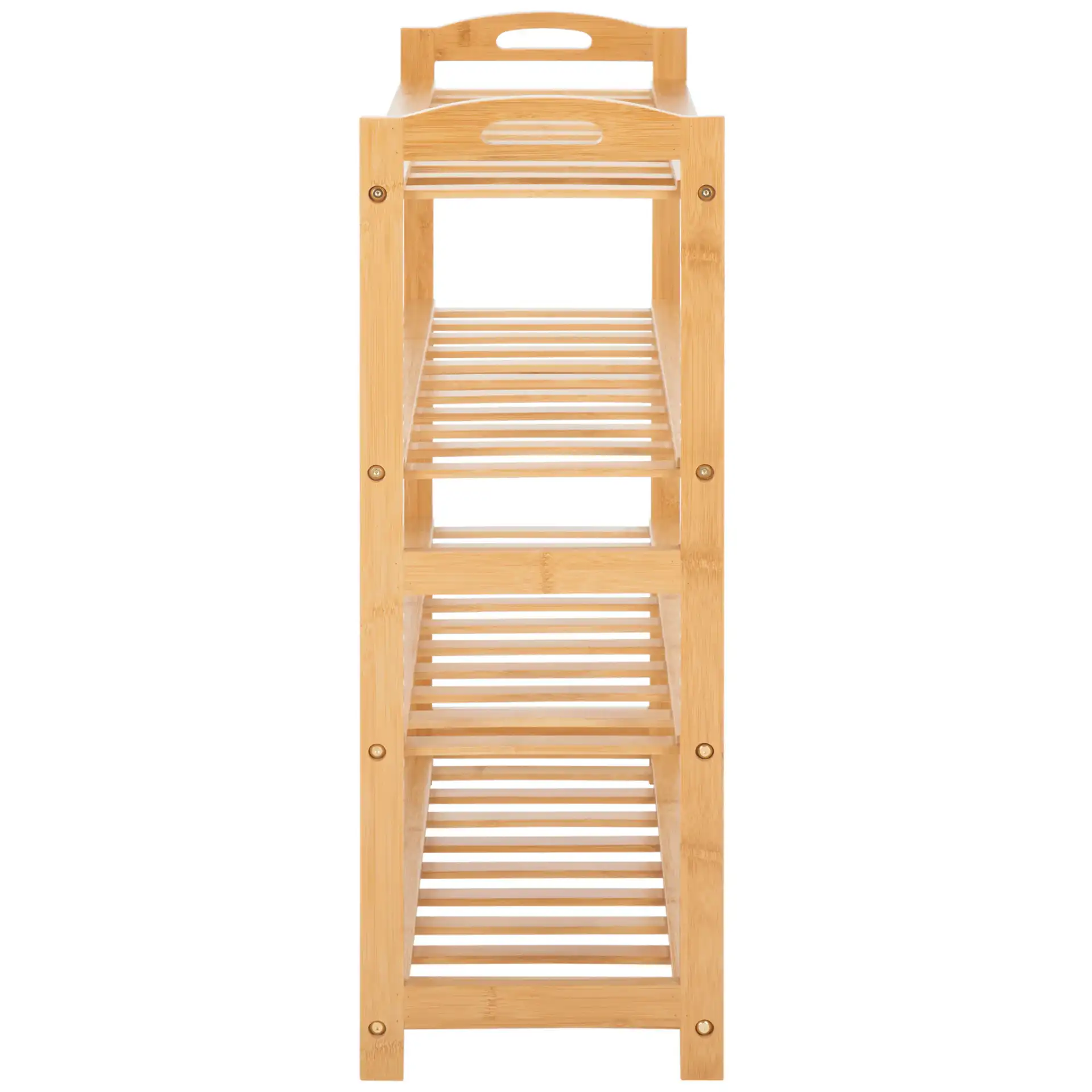 Angford Four-Tier Shelf in Natural, detail view