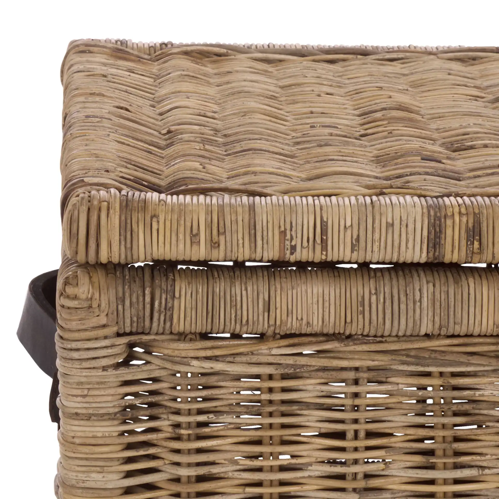 Sanaki Storage Bin in Natural in a styled room