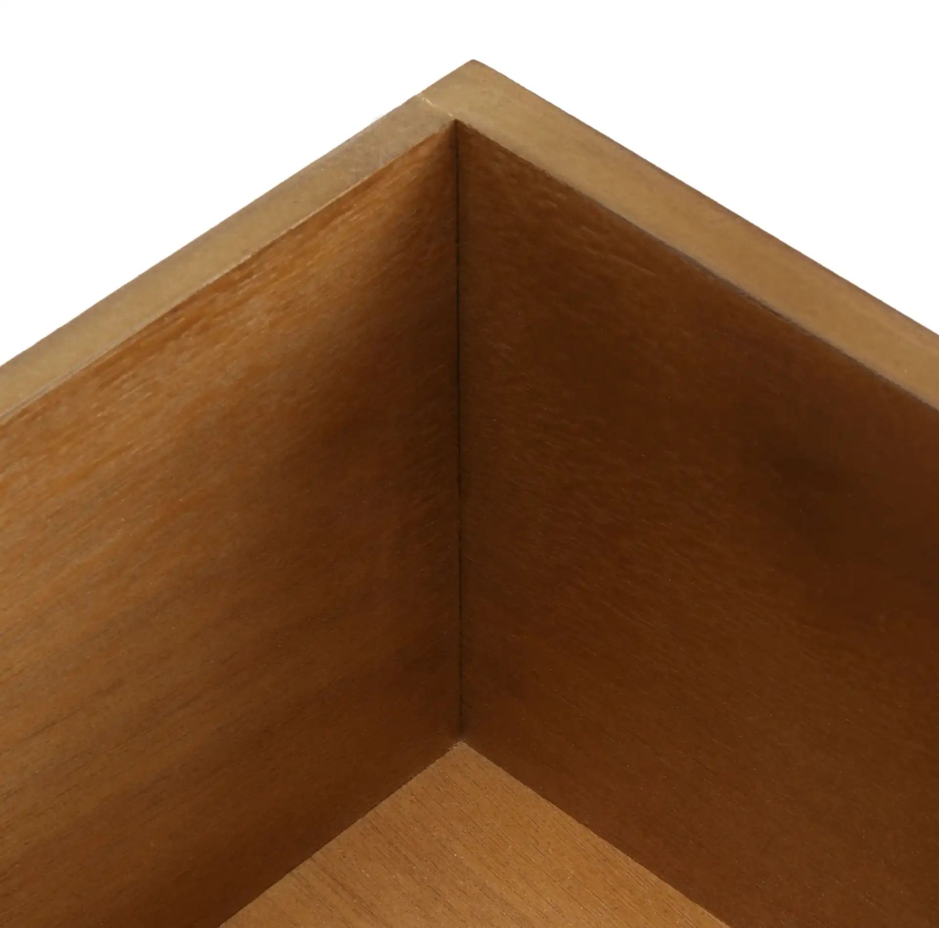 Landers Six-Drawer Storage Unit in Honey Brown in a styled room