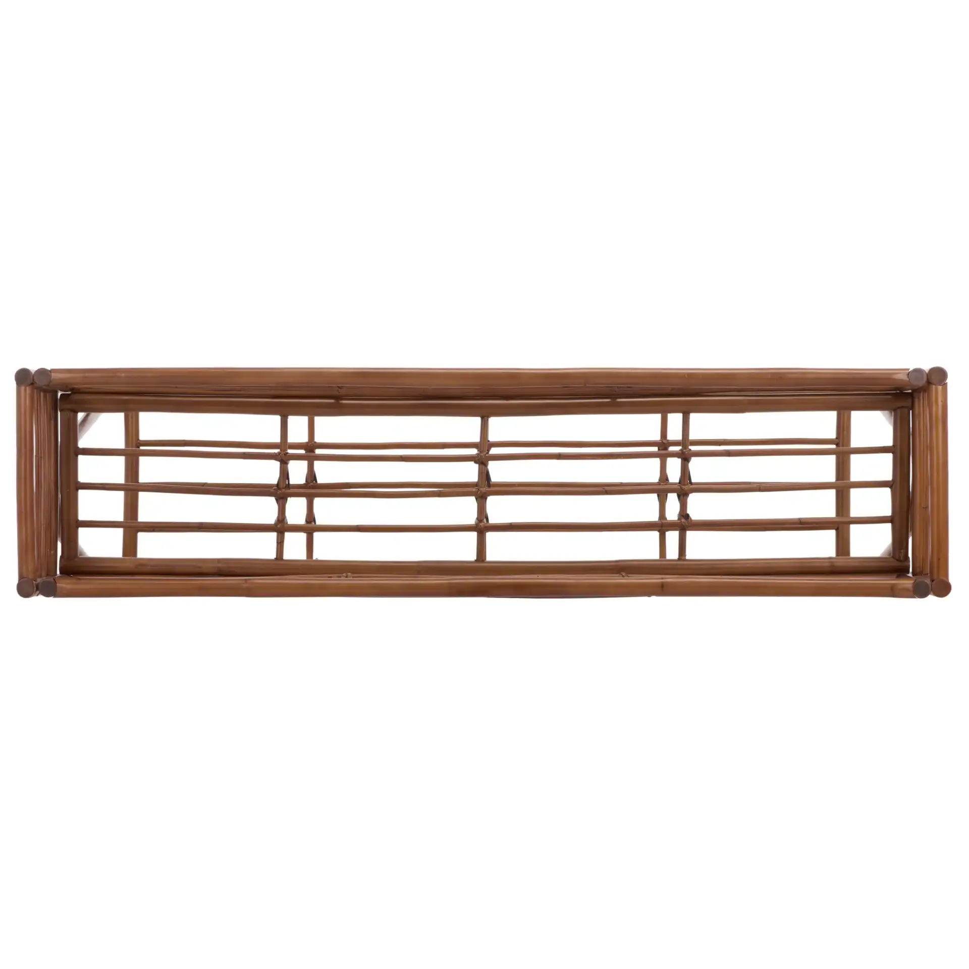 Julep Large Plant Stand Console in Natural Brown, detail view