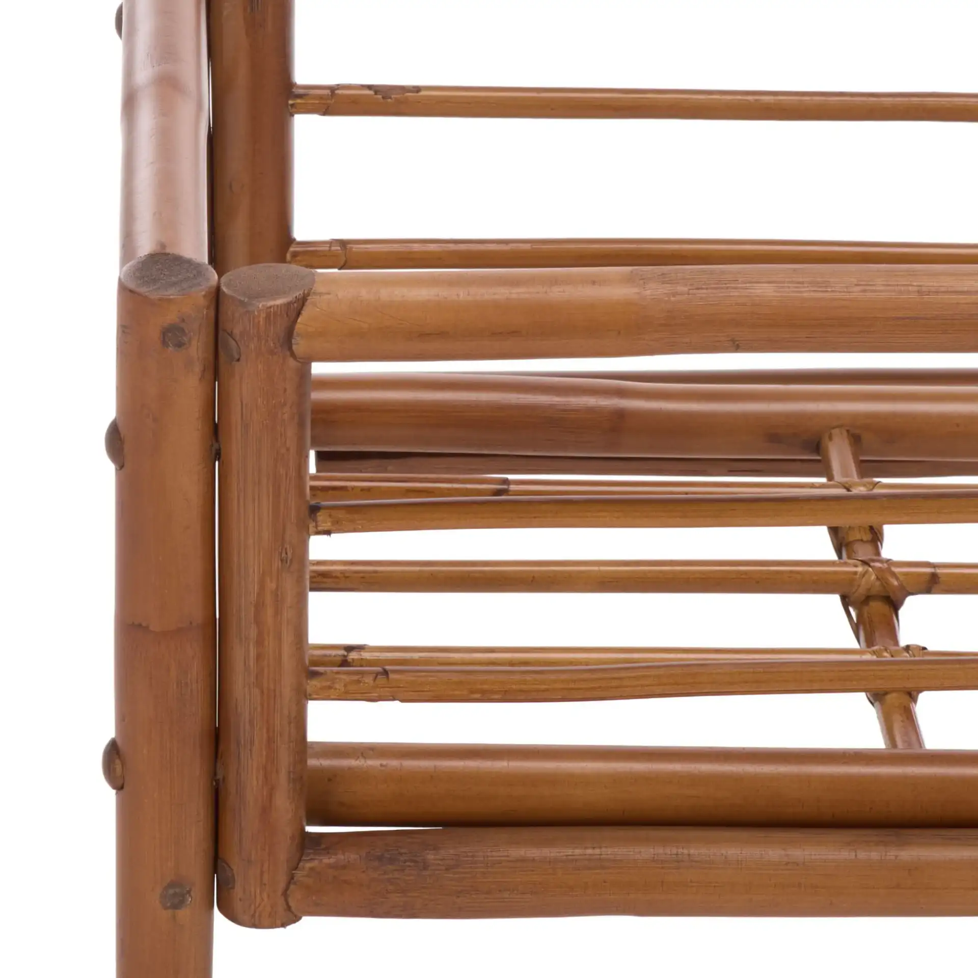 Julep Small Plant Stand Console in Natural Brown in a styled room
