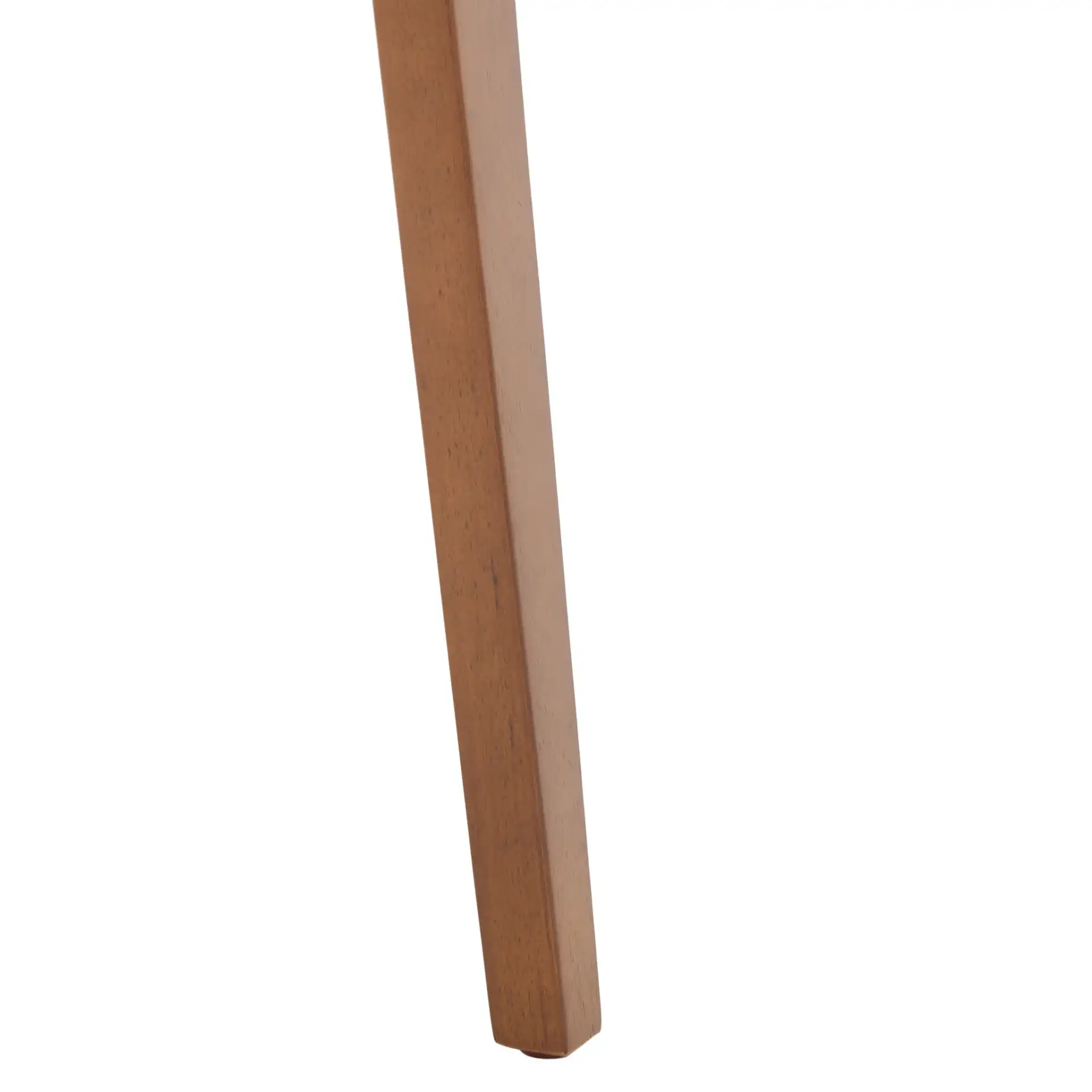 Jo Upholstered Stackable Stool in Walnut / Cream, detail view