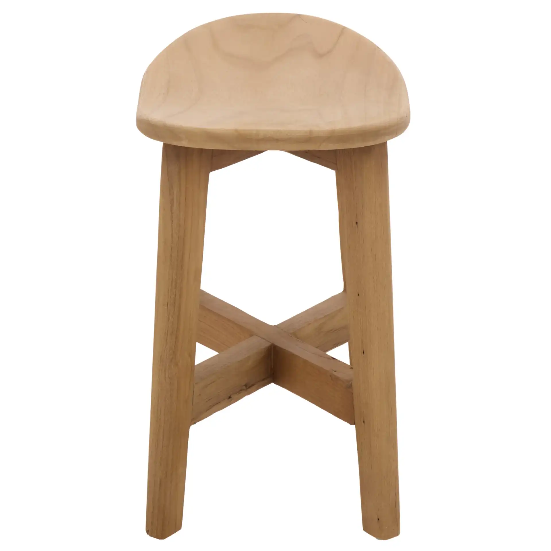 Rancho Stool in Natural, detail view