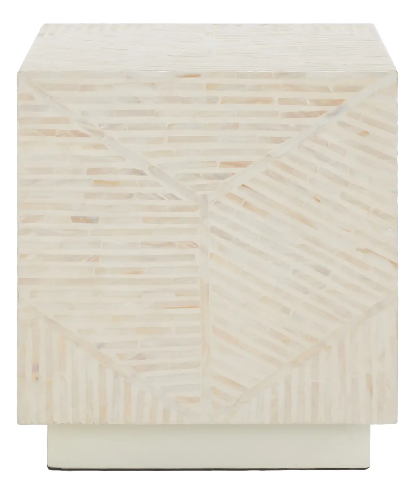 Kiely Square Stool in Champagne
