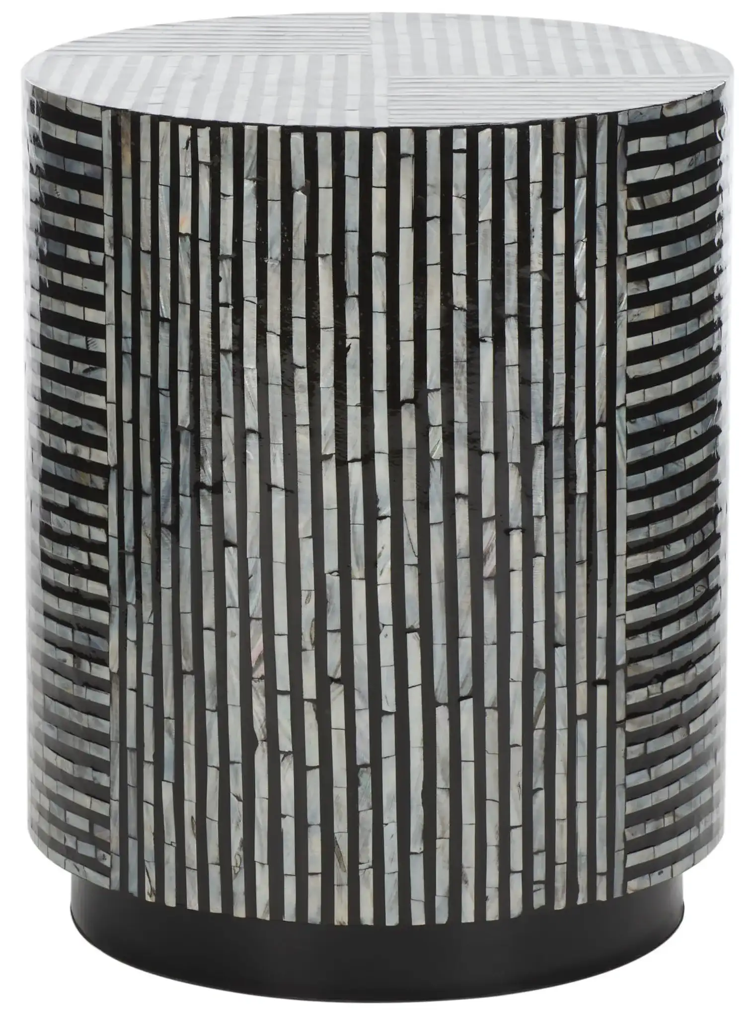 Harlon Round Stool in Multicolor / Black