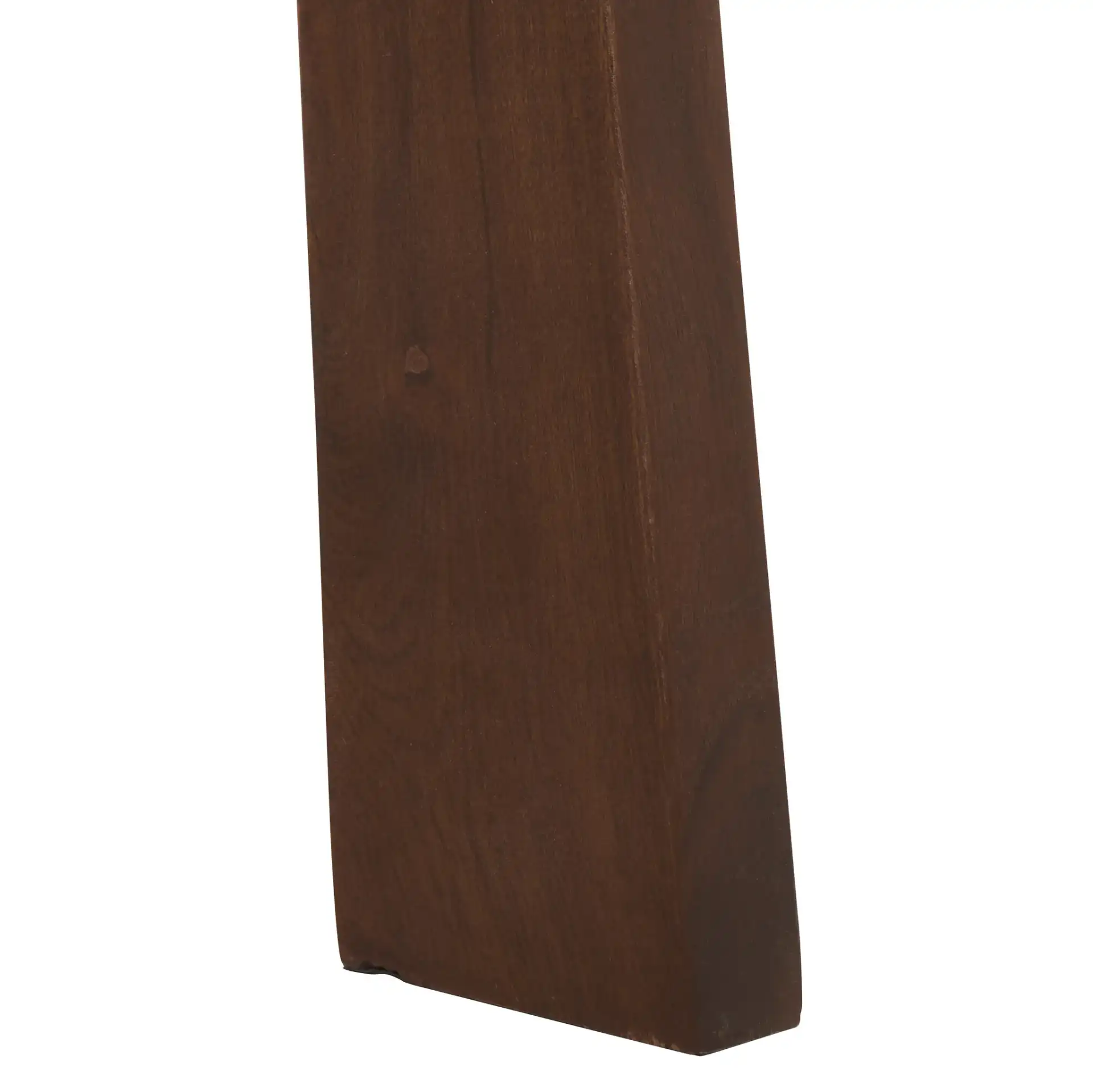 Zoro Round Stool in Brown, detail view