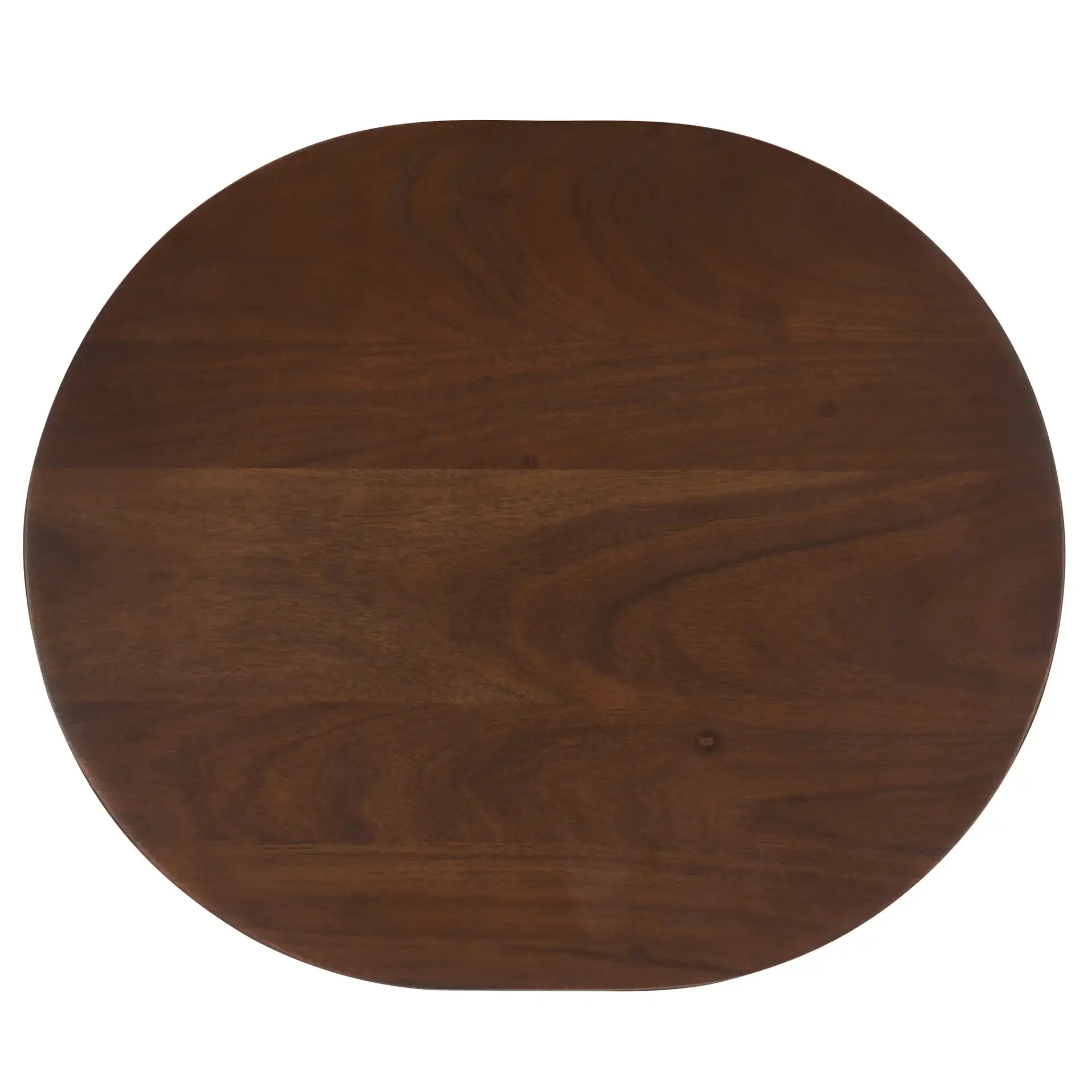 Zoro Round Stool in Brown, detail view