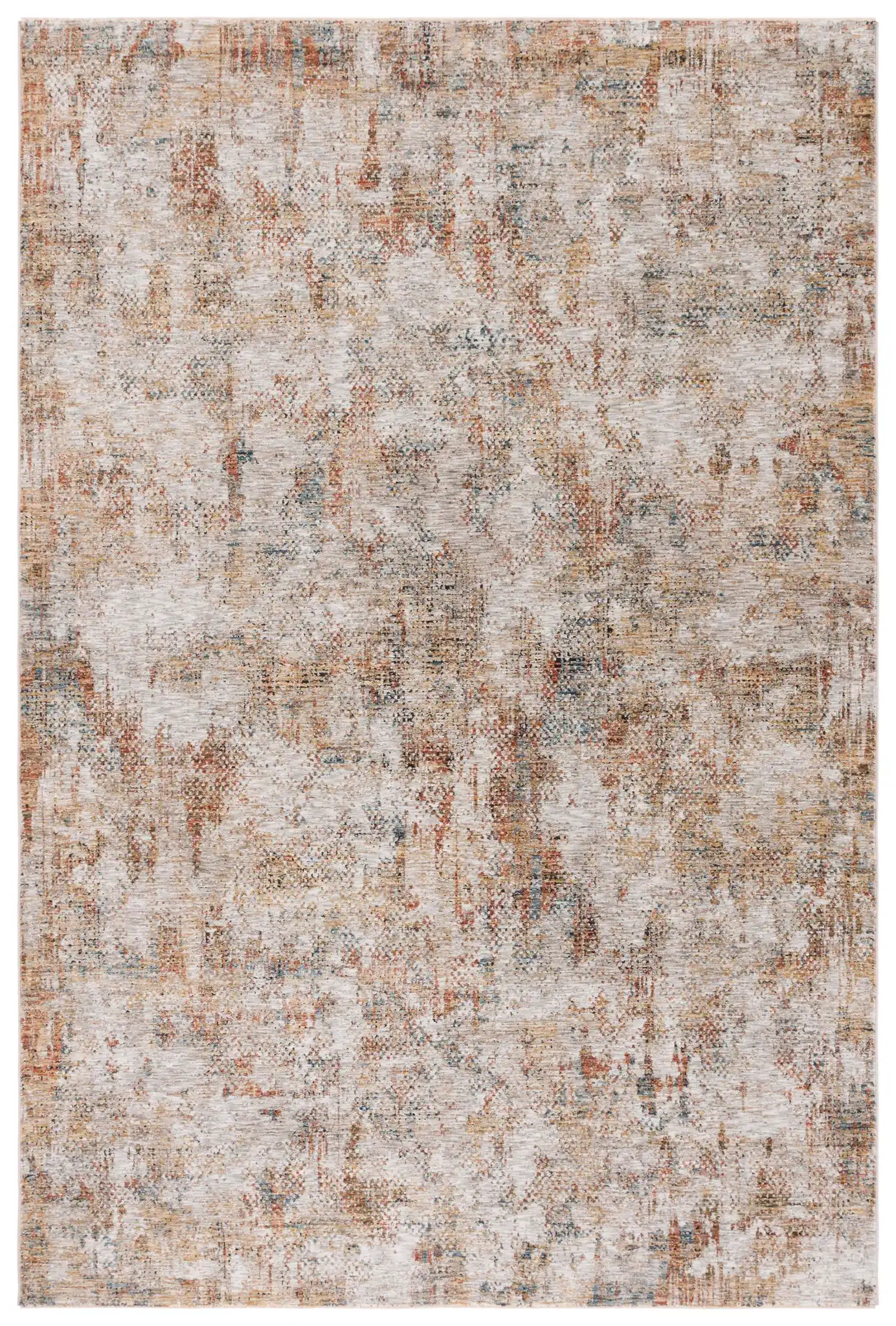 Silverado Abstract Rug in Ivory / Gold