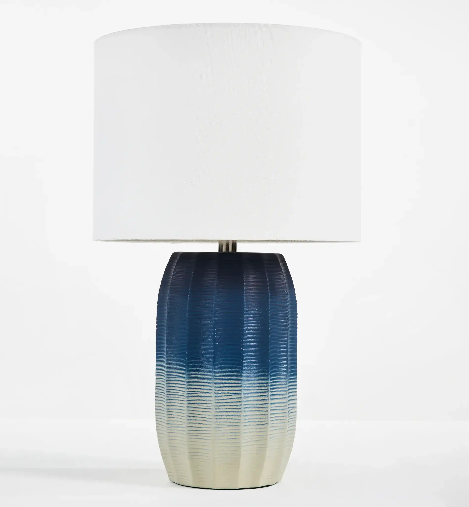 Adley Table Lamp in Blue / White, detail view
