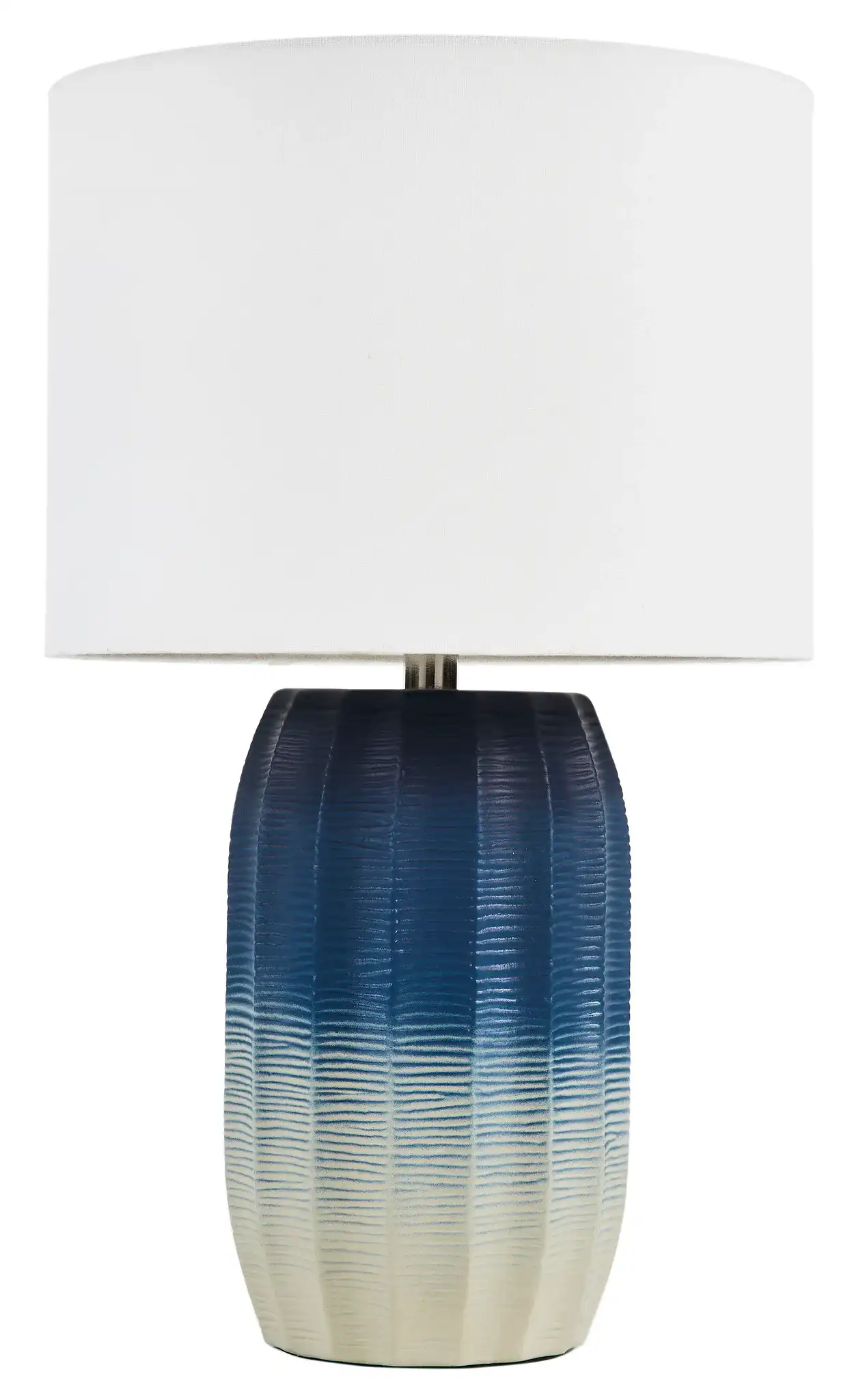 Adley Table Lamp in Blue / White, detail view