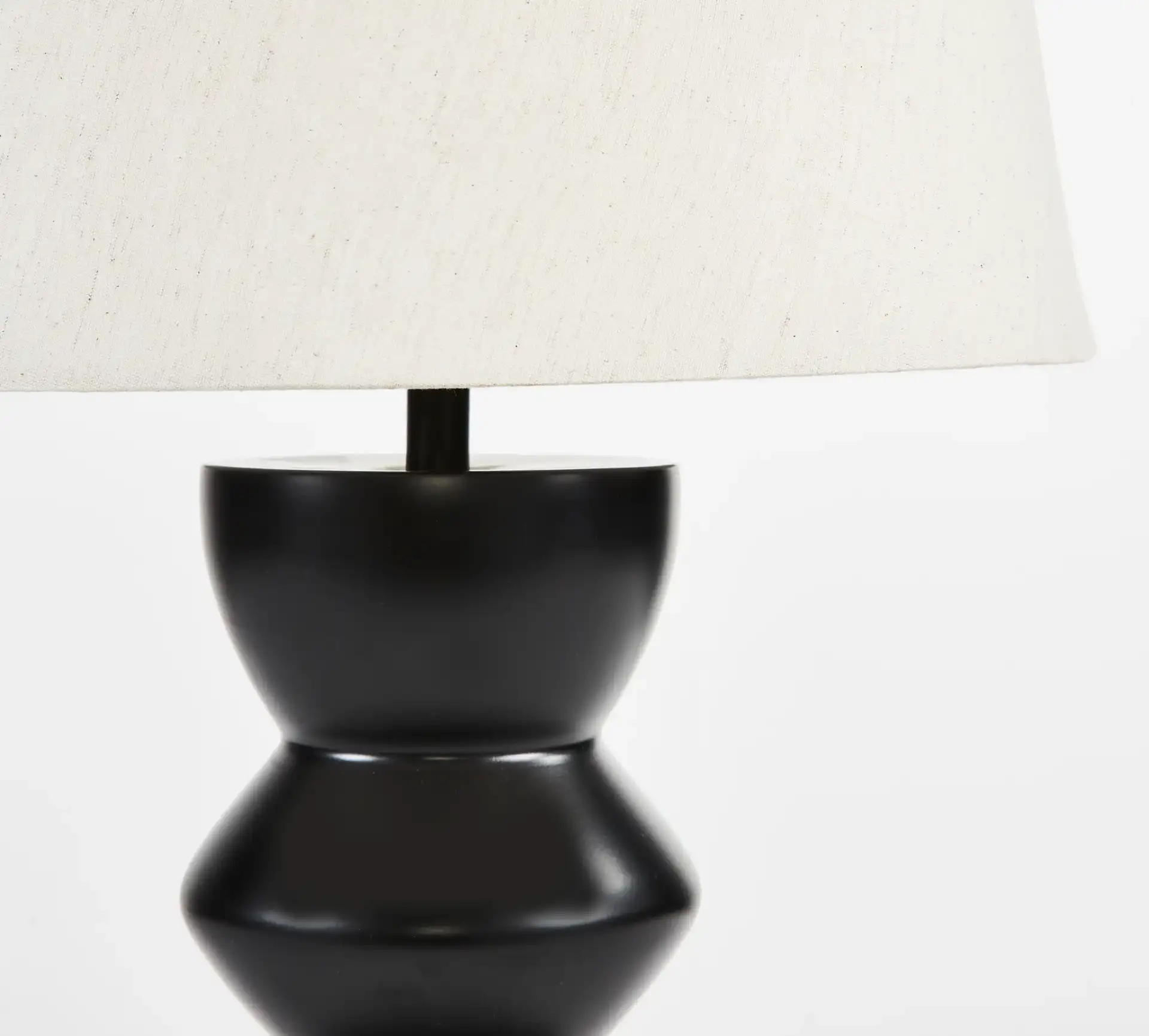Noella Table Lamp in Black in a styled room