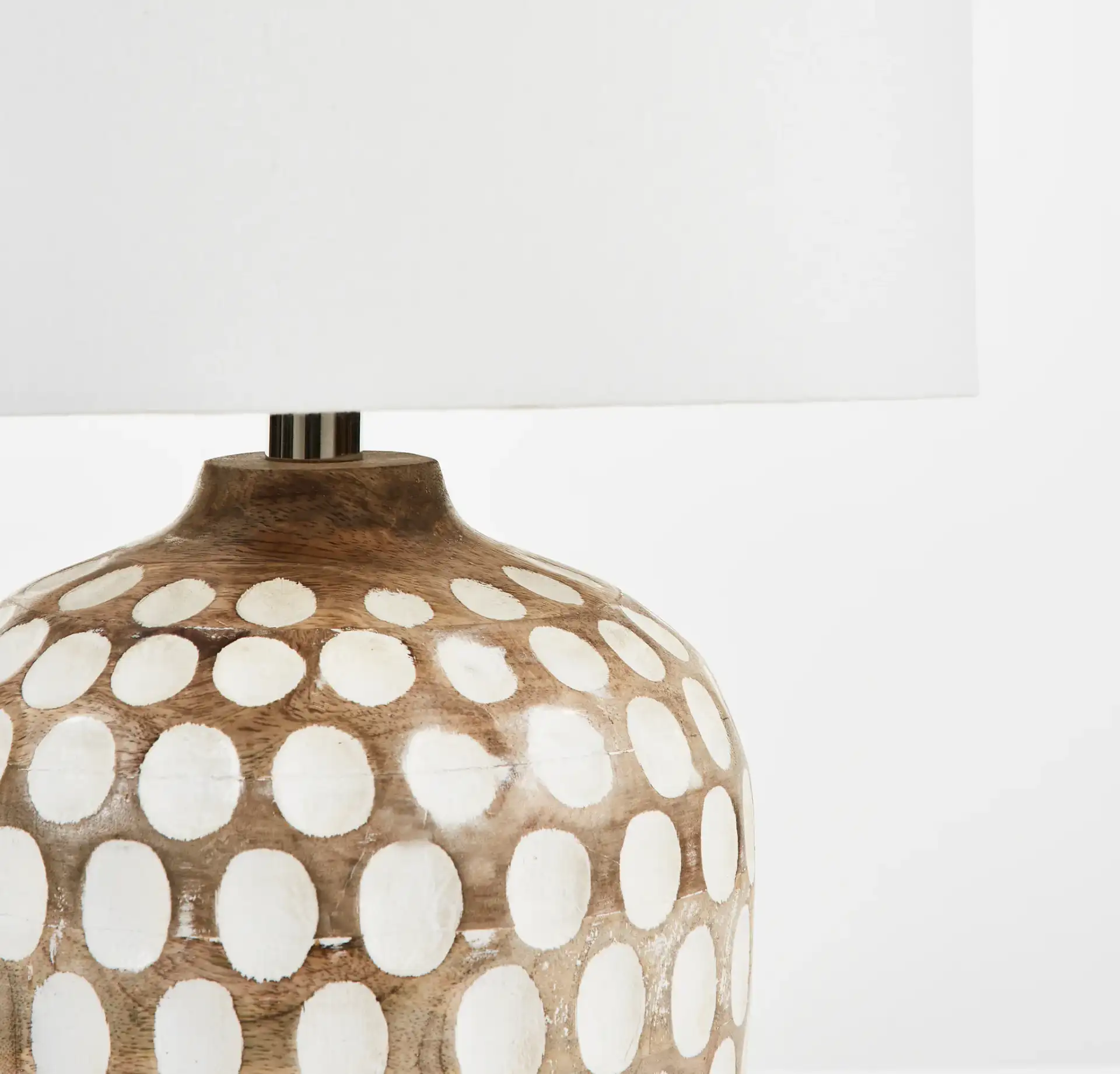 Oriole Table Lamp in Natural in a styled room