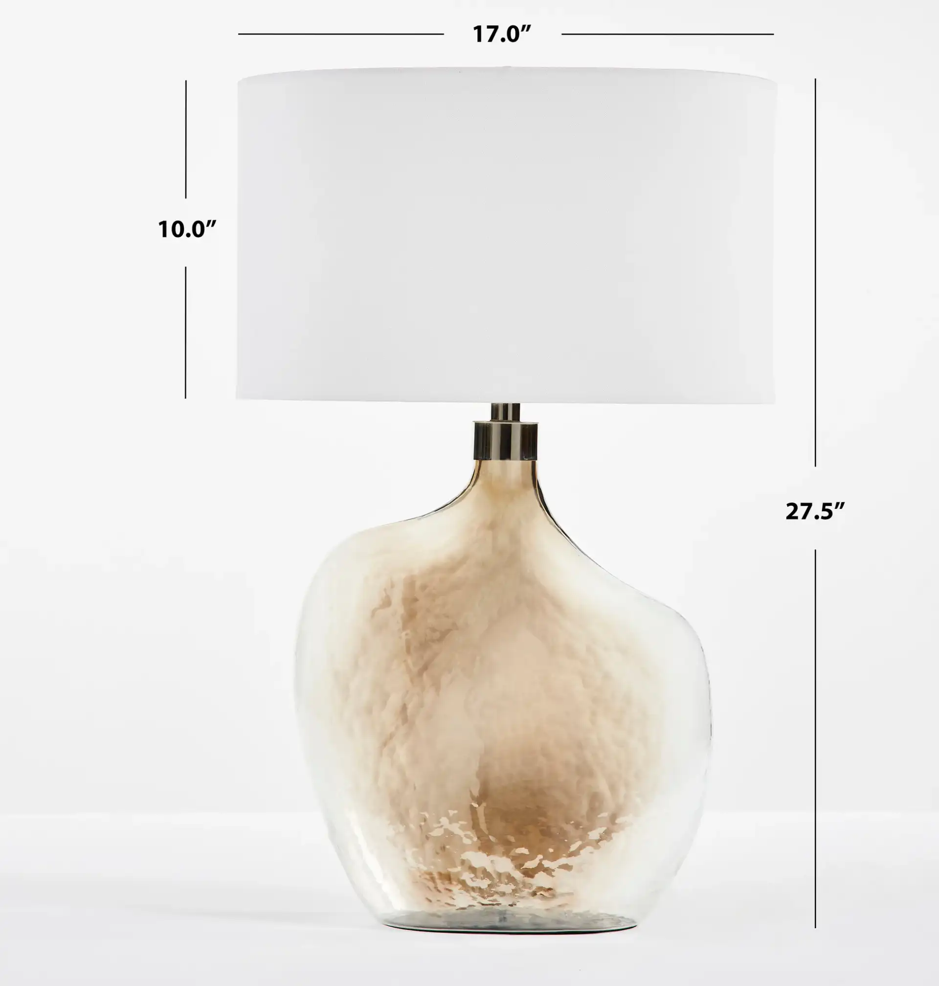 Celensa Table Lamp in Gold, detail view