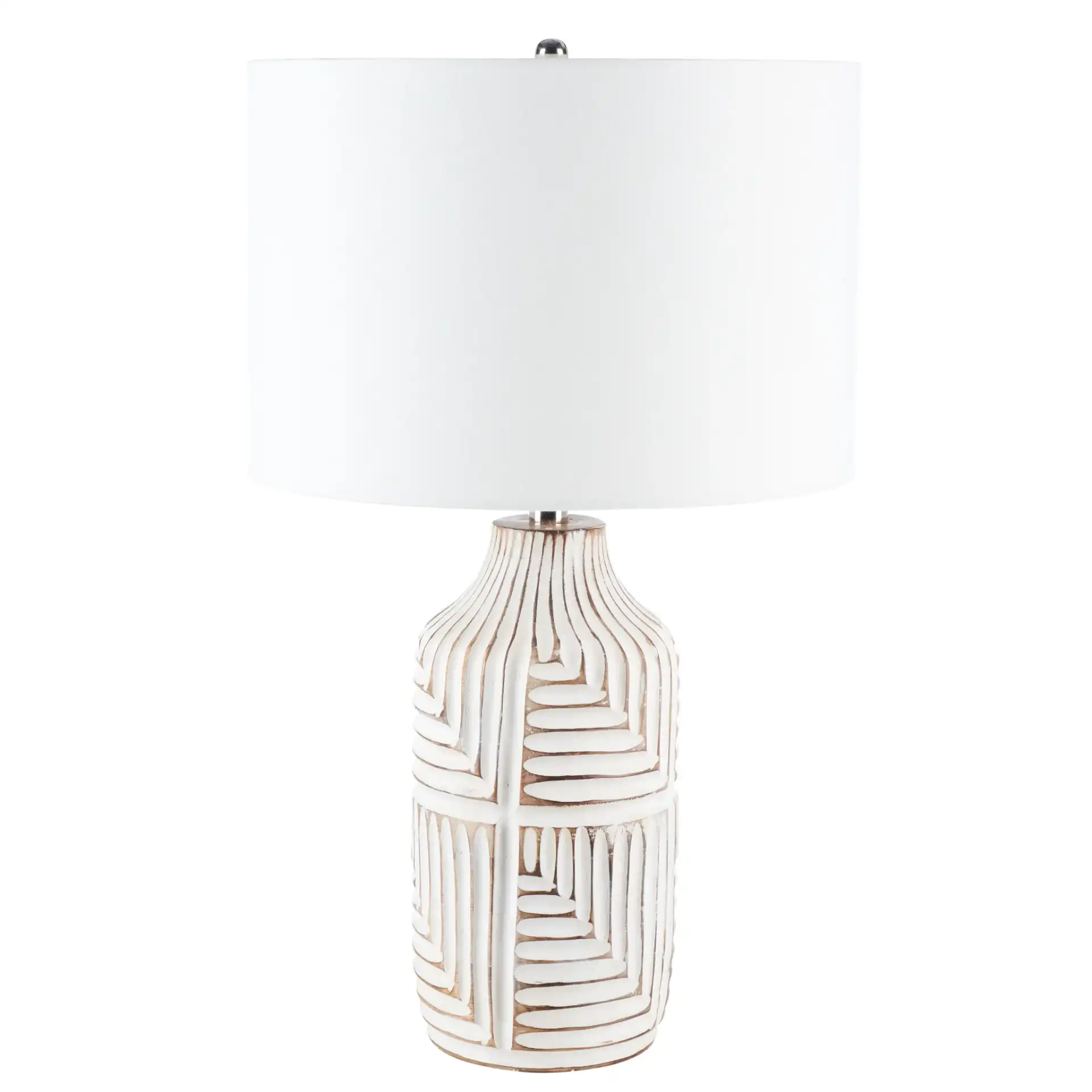 Dione Table Lamp in Ivory, detail view