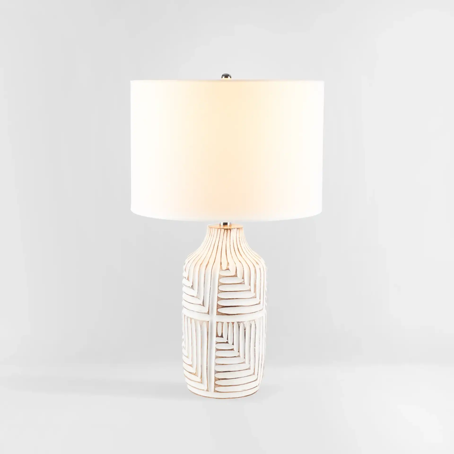 Dione Table Lamp in Ivory, detail view