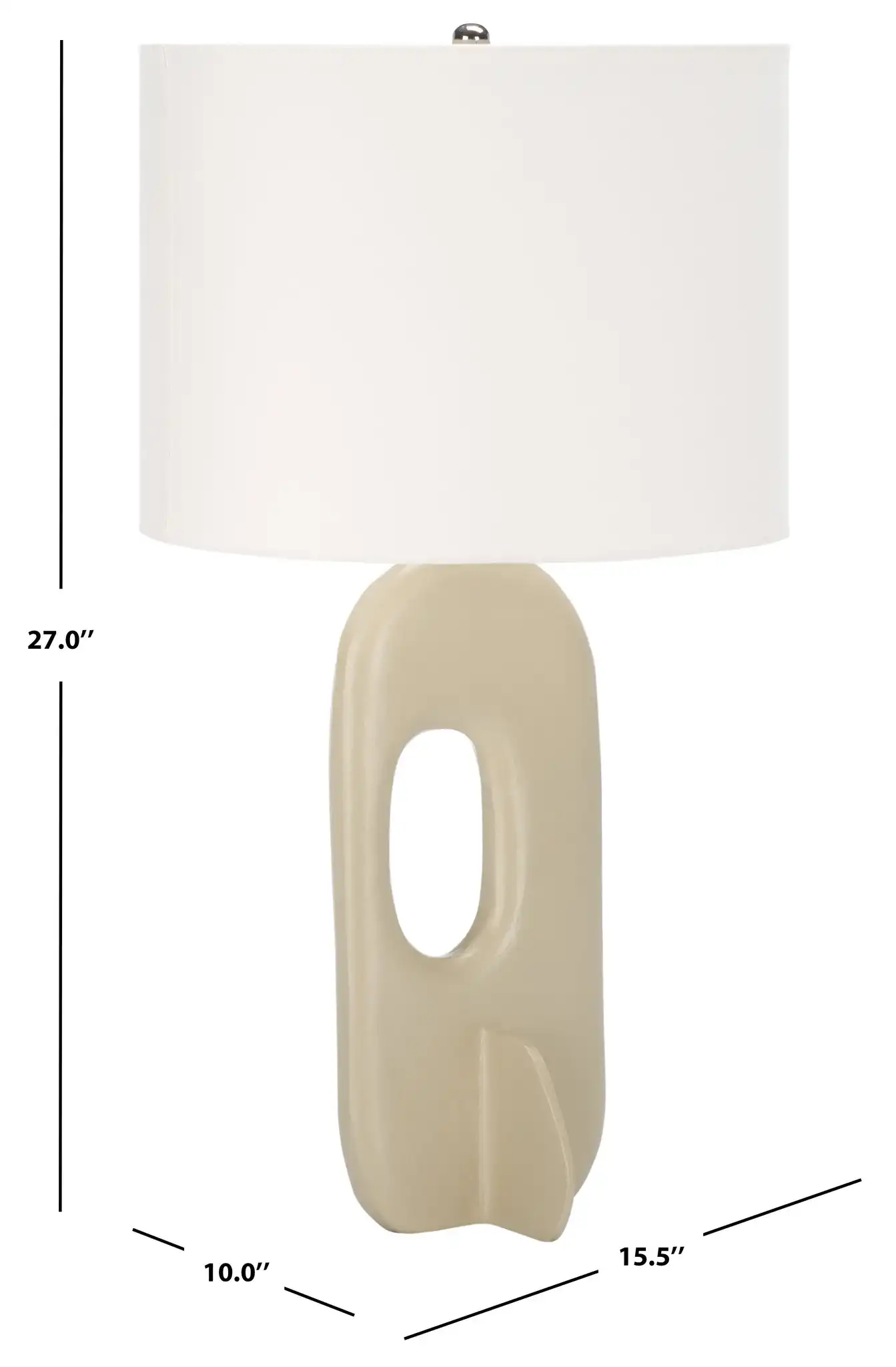 Bryla Table Lamp in Off-White, detail view