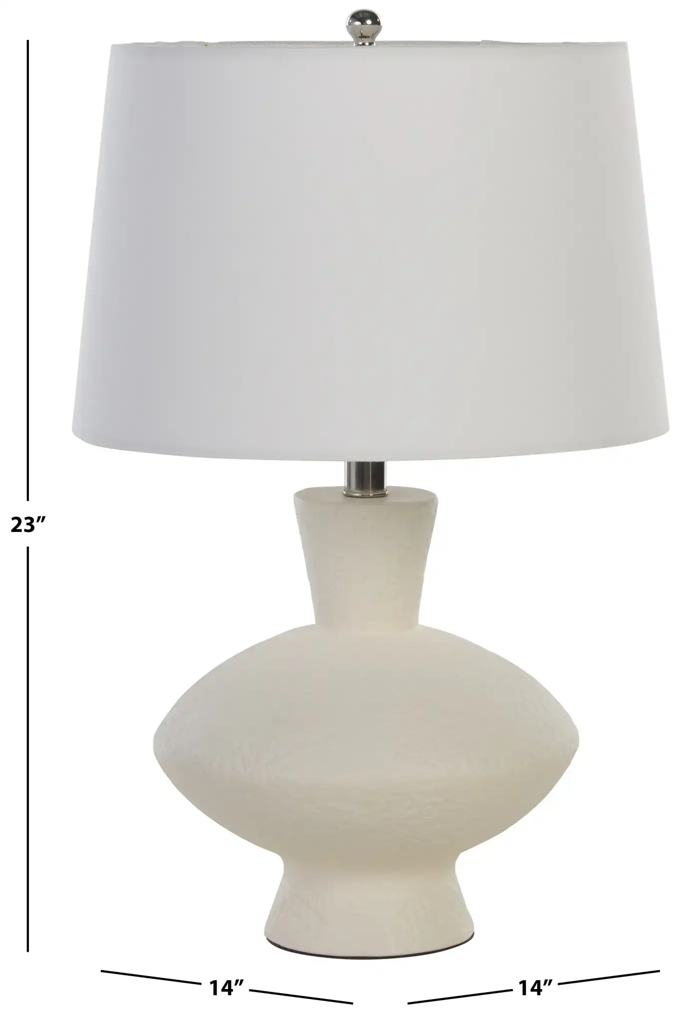 Jola Table Lamp in Off-White, detail view