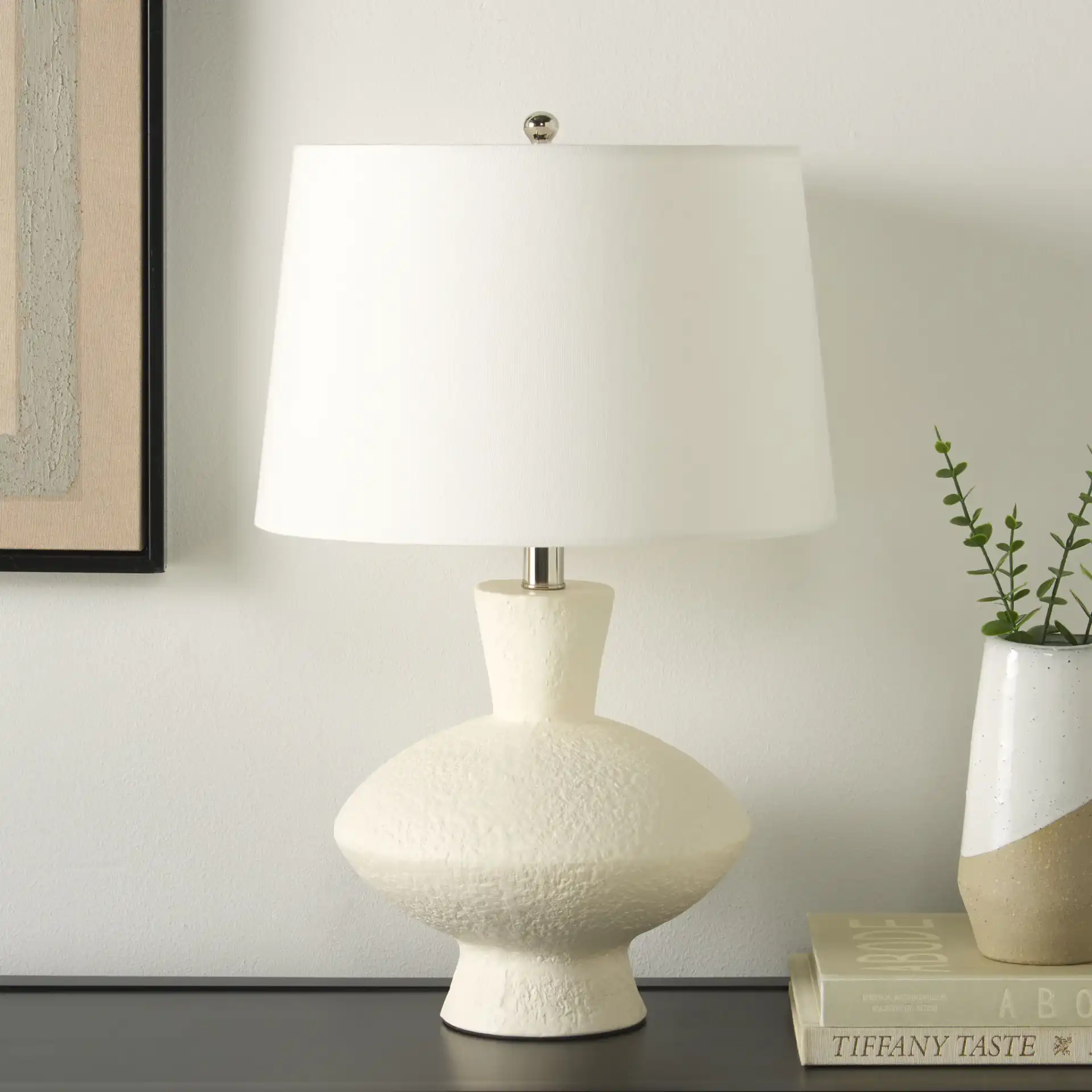 Jola Table Lamp in Off-White in a styled room