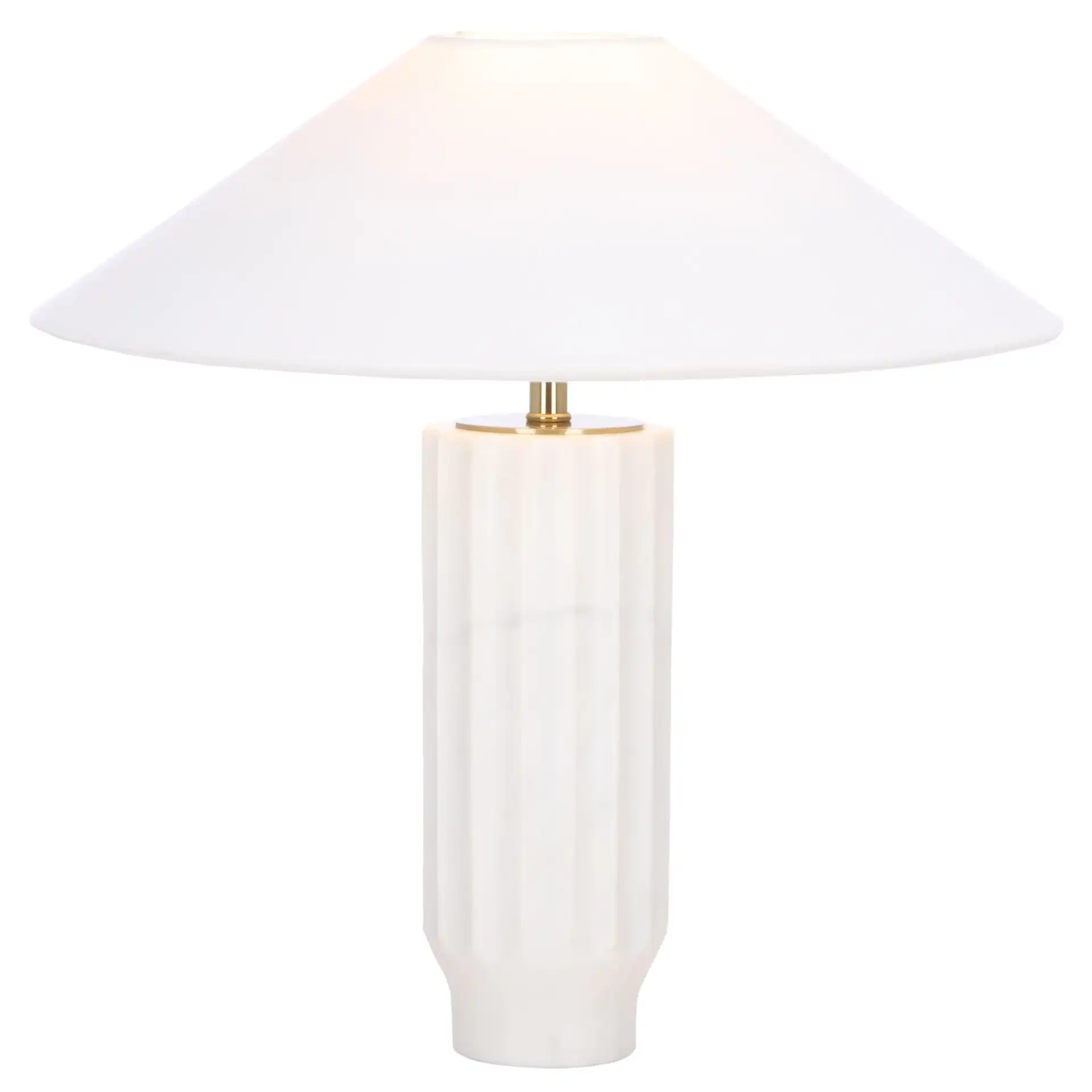 Kori White Marble Table Lamp in Gray / Beige