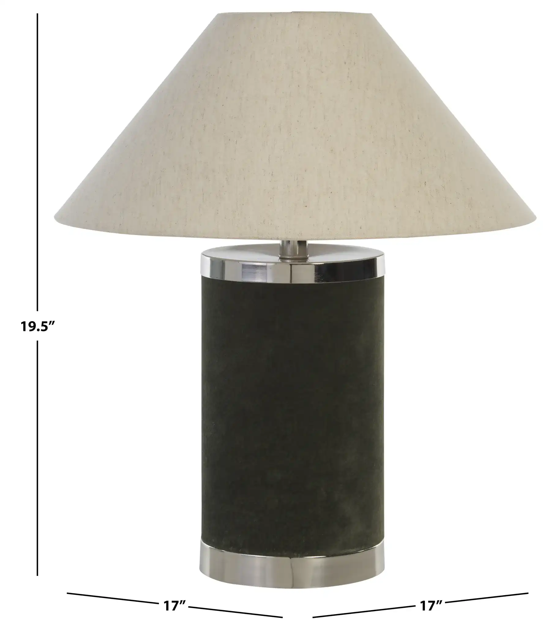 Sola Table Lamp in Green, detail view