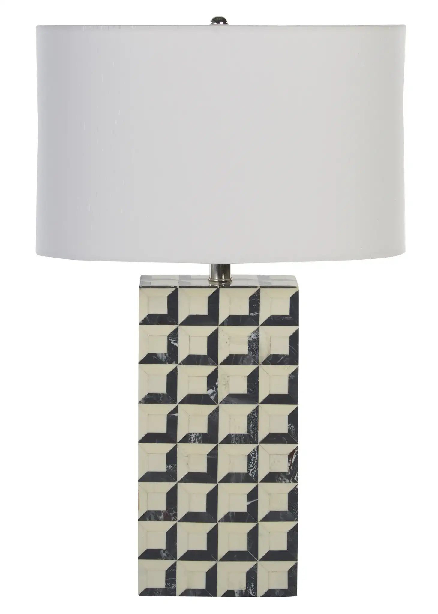 Isle Table Lamp in White / Blue, detail view