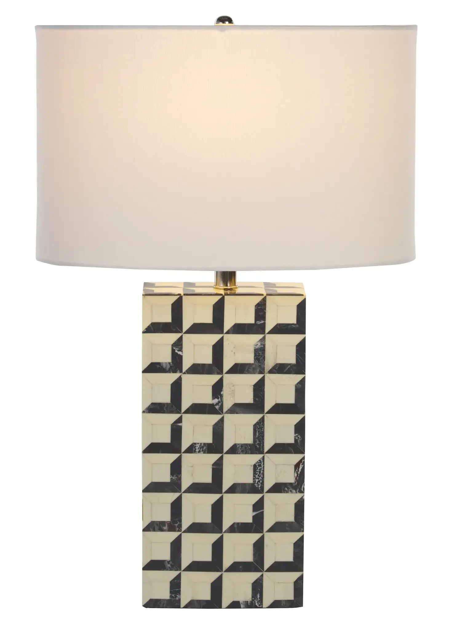 Isle Table Lamp in White / Blue