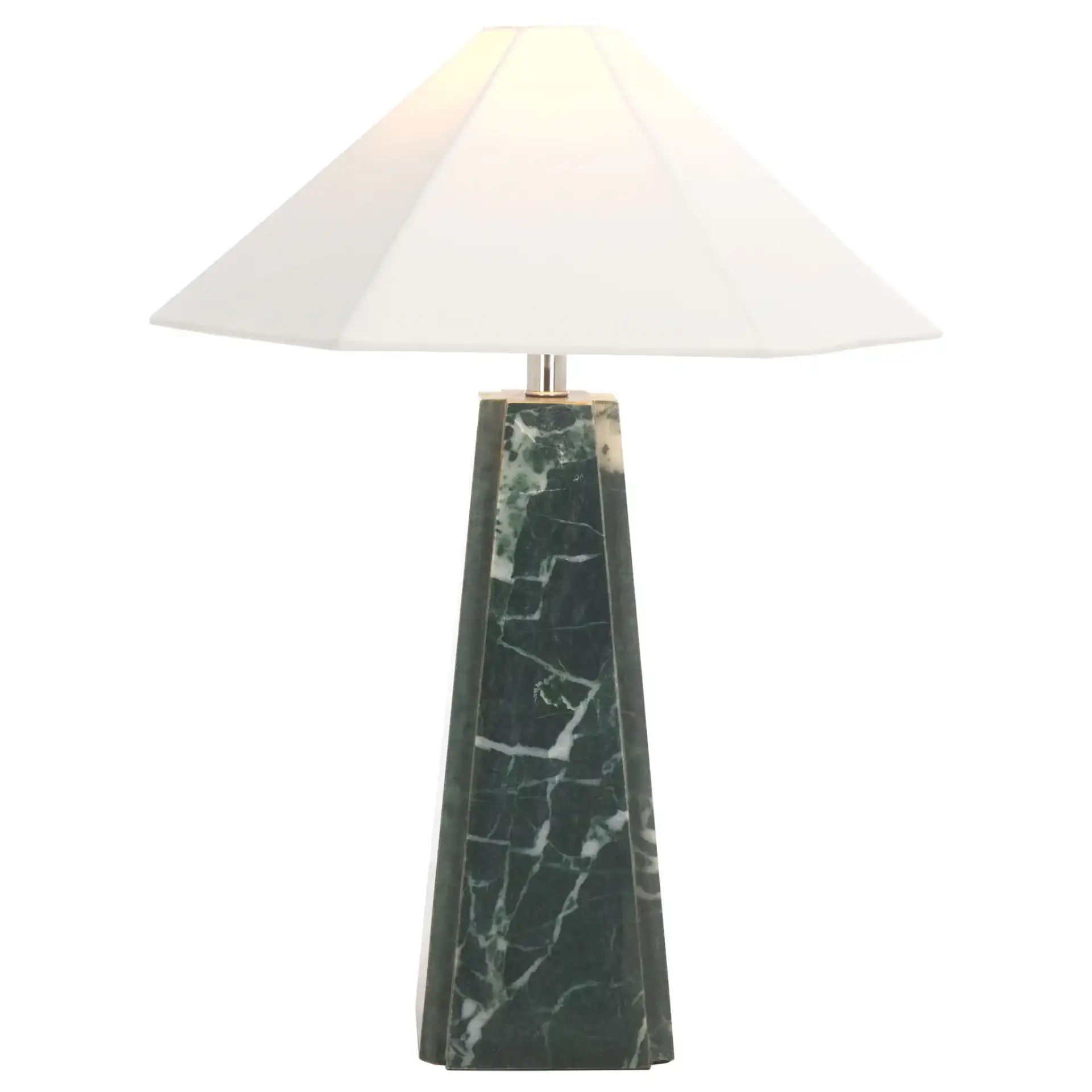 Rylan Marble Table Lamp in Green