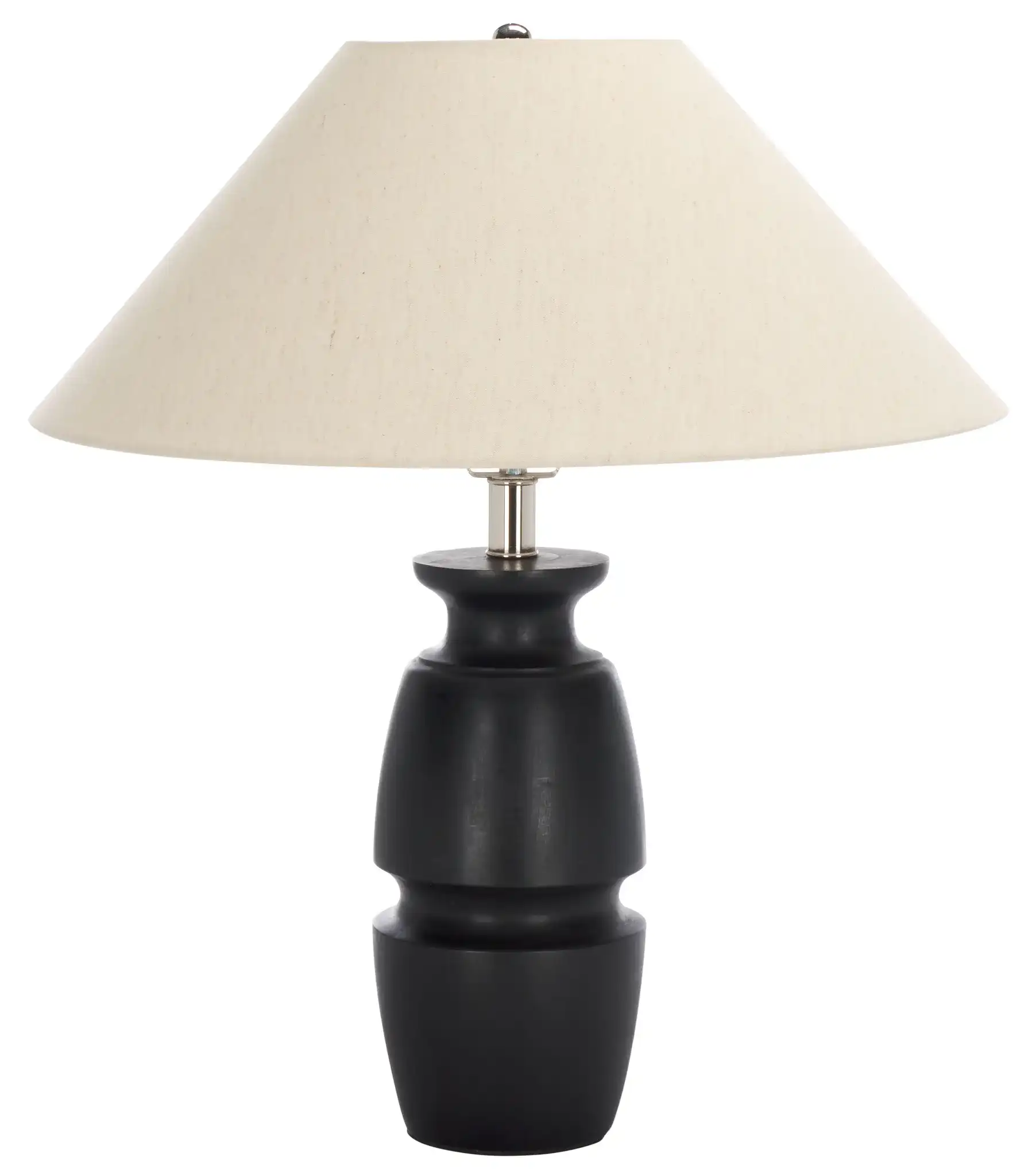 Nakia Table Lamp in Dark Green, detail view