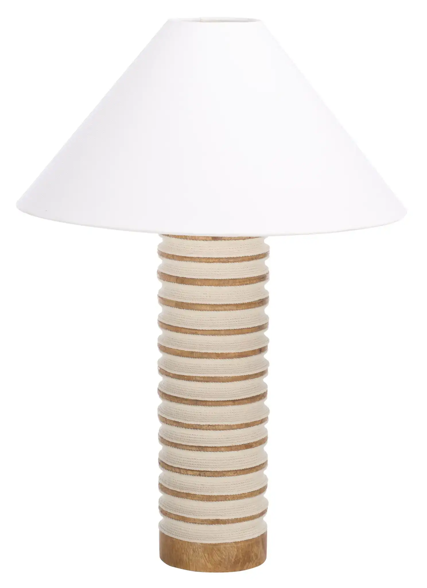 Sulma Table Lamp in White / Natural, detail view