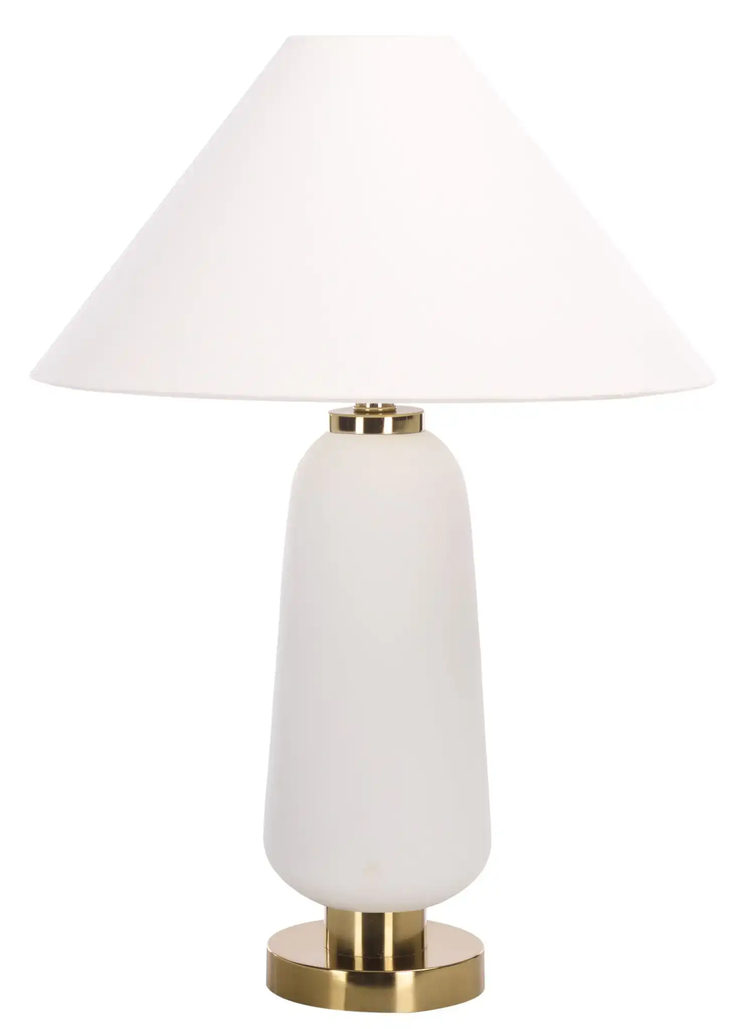 Veri Table Lamp in White / Gold, detail view