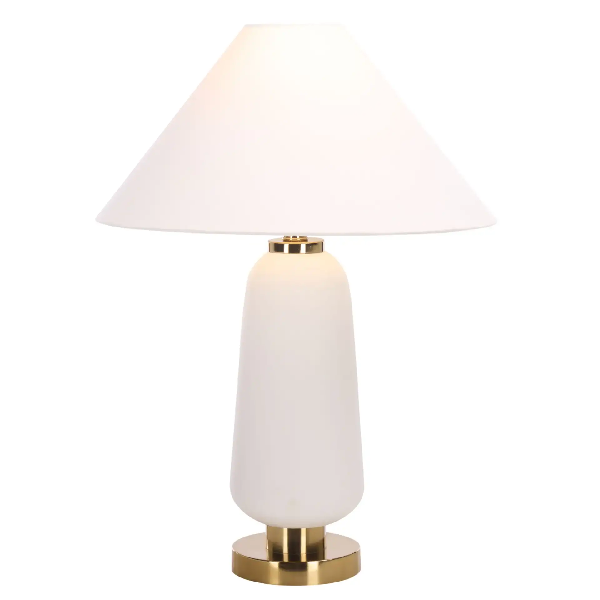 Veri Table Lamp in White / Gold