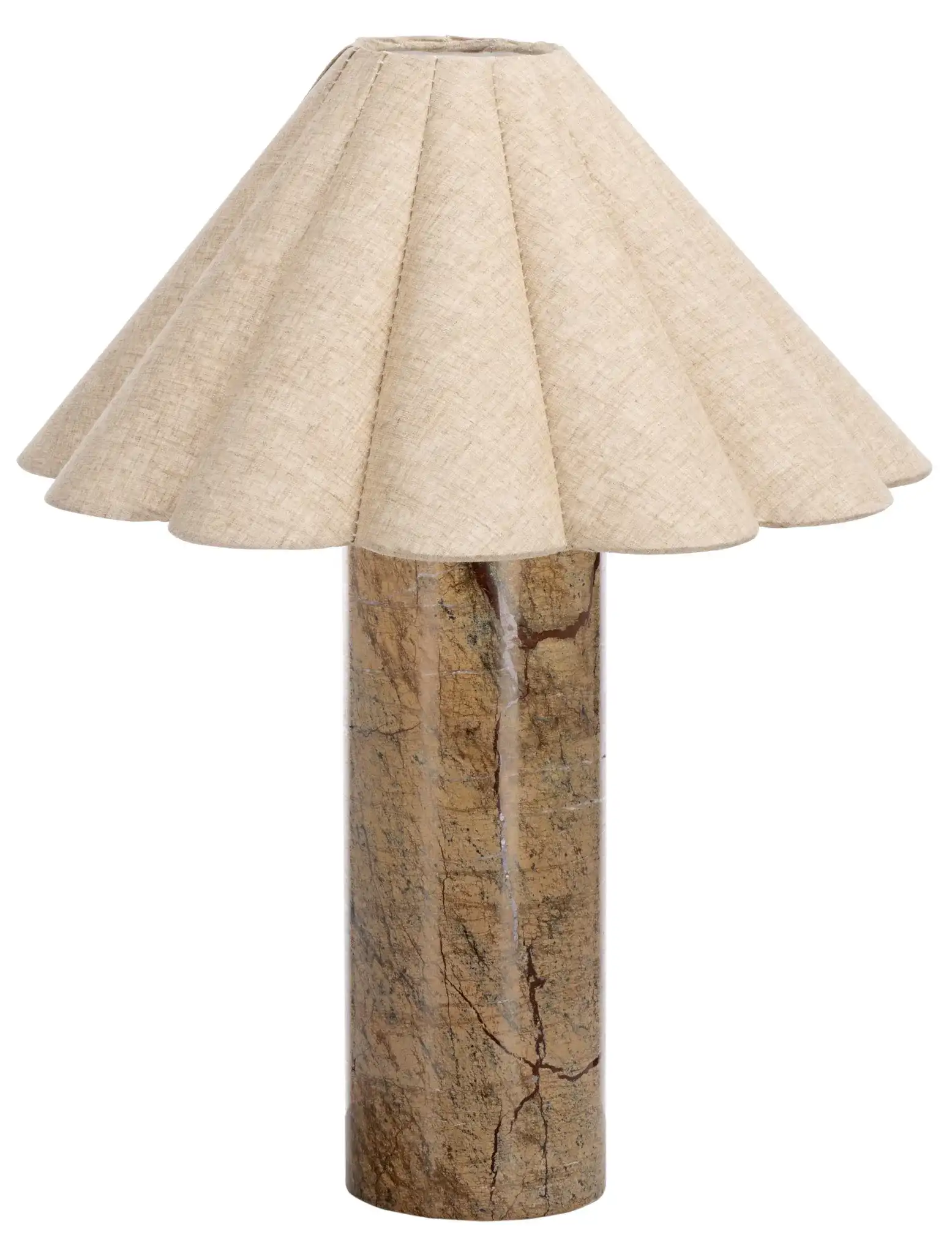 Emilie Table Lamp in Natural / Beige, detail view