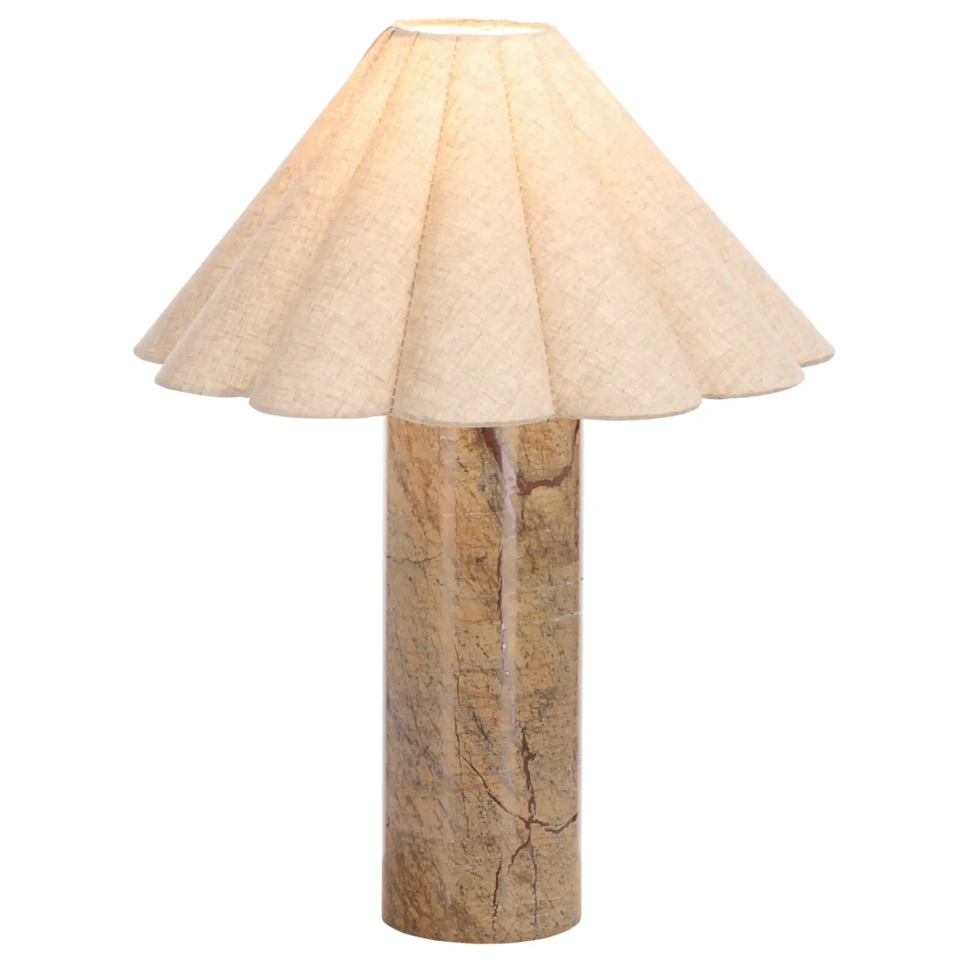 Emilie Table Lamp in Natural / Beige