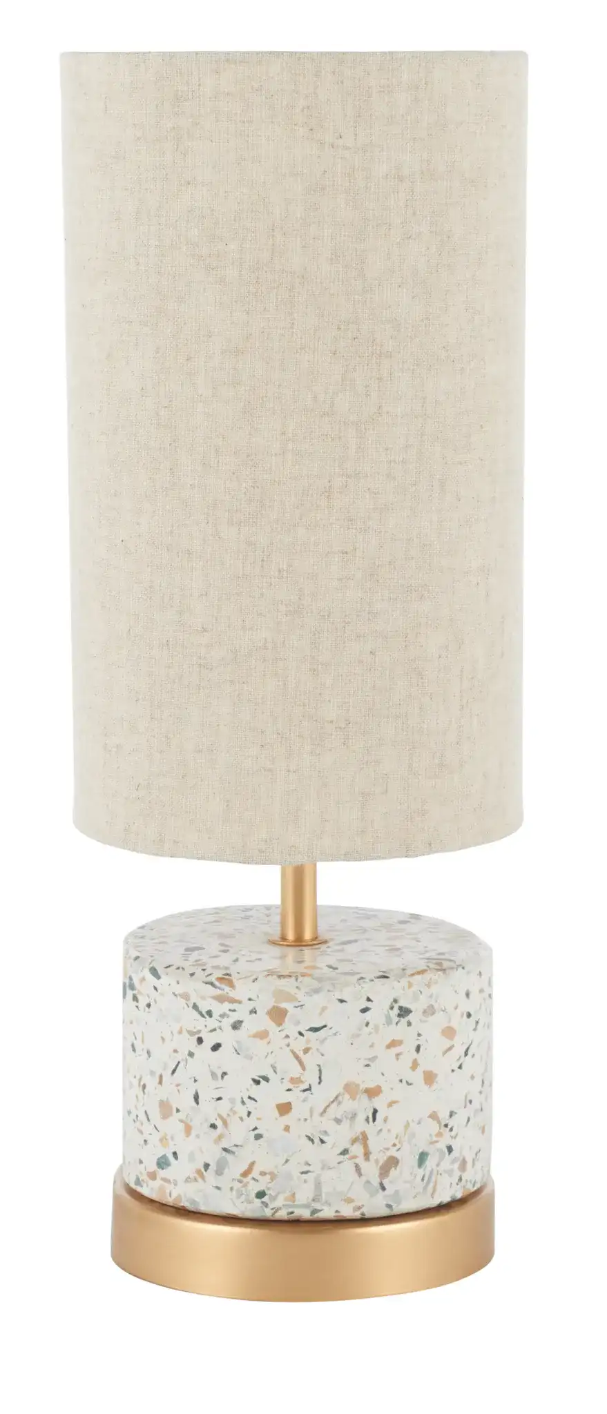 Laszlo Table Lamp in Natural / Gold, detail view